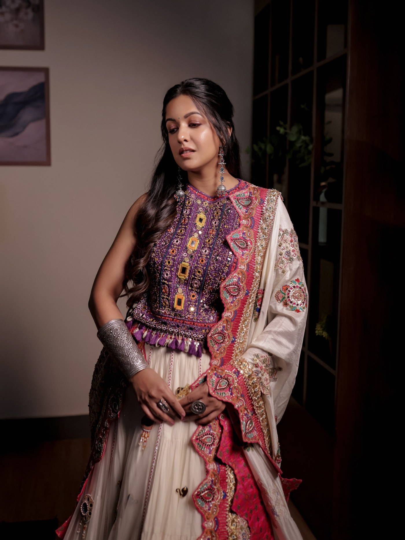 Ishita Dutta Sheth's Dual Cultural Festive Fashion Statement