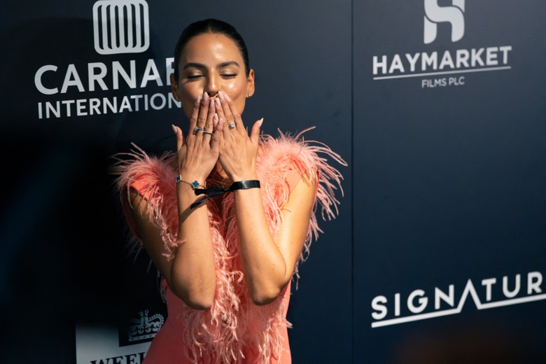 Jana Perez Radiates Glamour at London Film Premiere