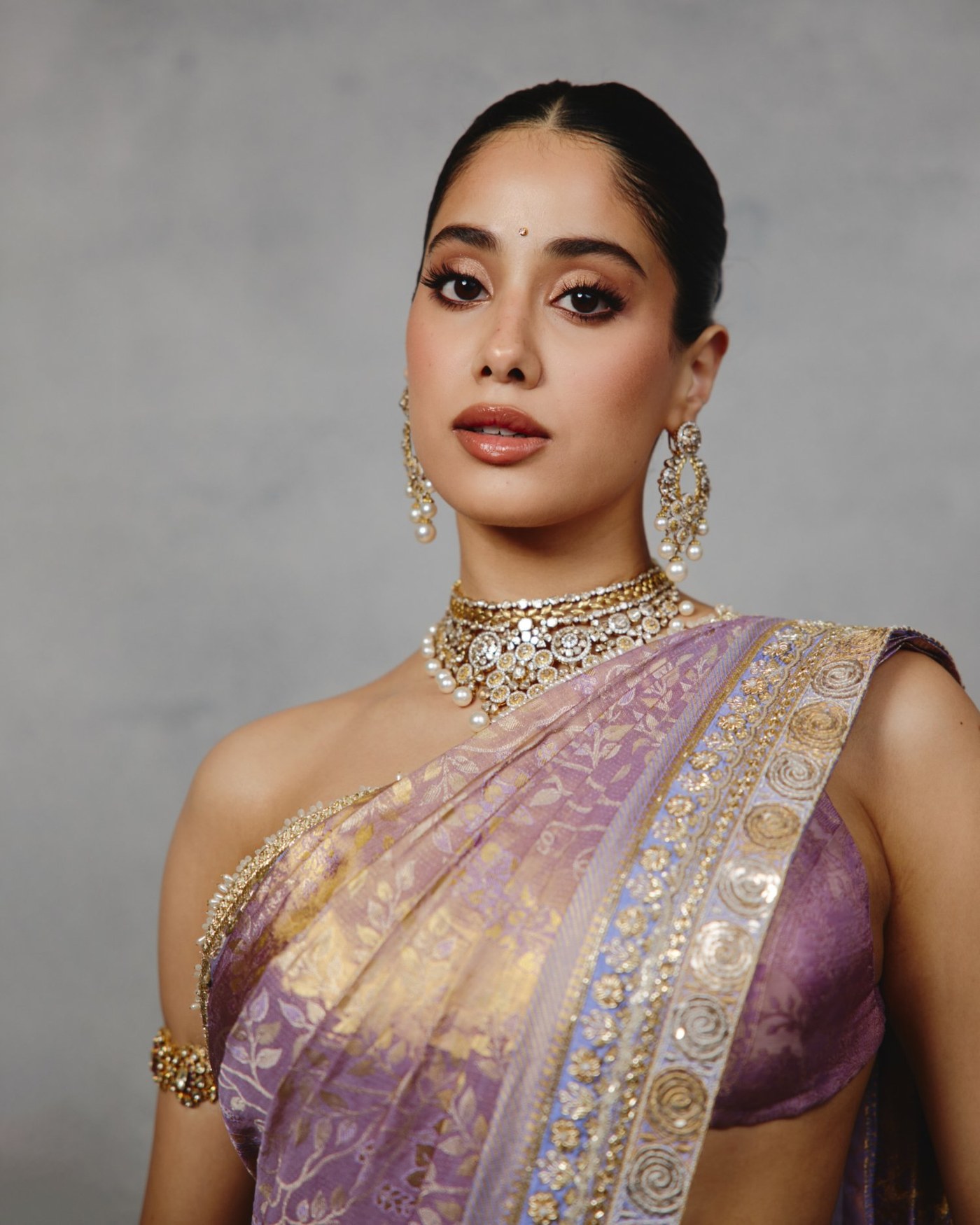 Janhvi Kapoor shines in a regal, traditional ensemble inspired by Kanchivaram silk at Paris Couture Week.