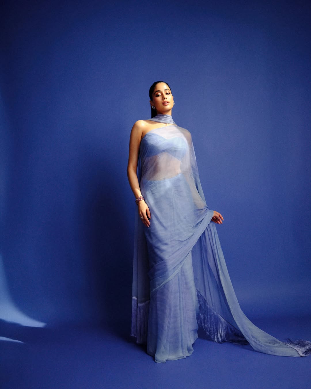 Janhvi Kapoor Shines in Ethereal Blue Studio Portraits