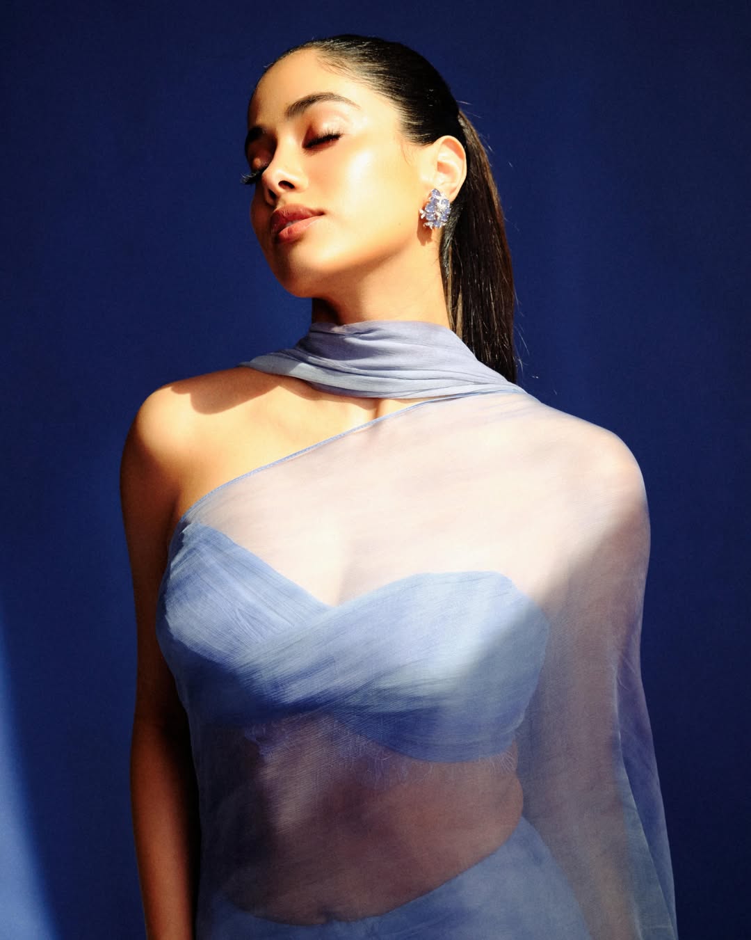 Janhvi Kapoor Shines in Ethereal Blue Studio Portraits