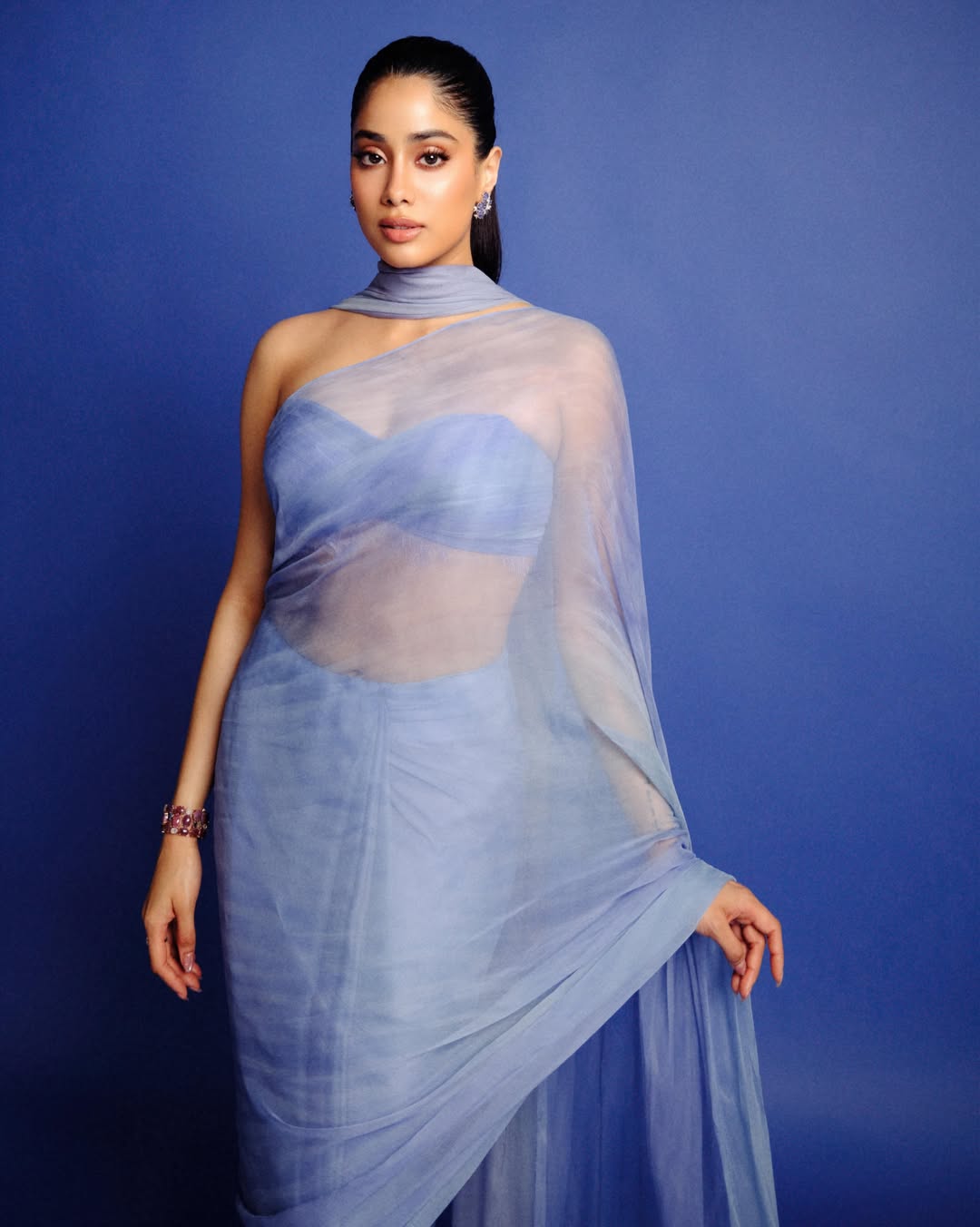 Janhvi Kapoor Shines in Ethereal Blue Studio Portraits