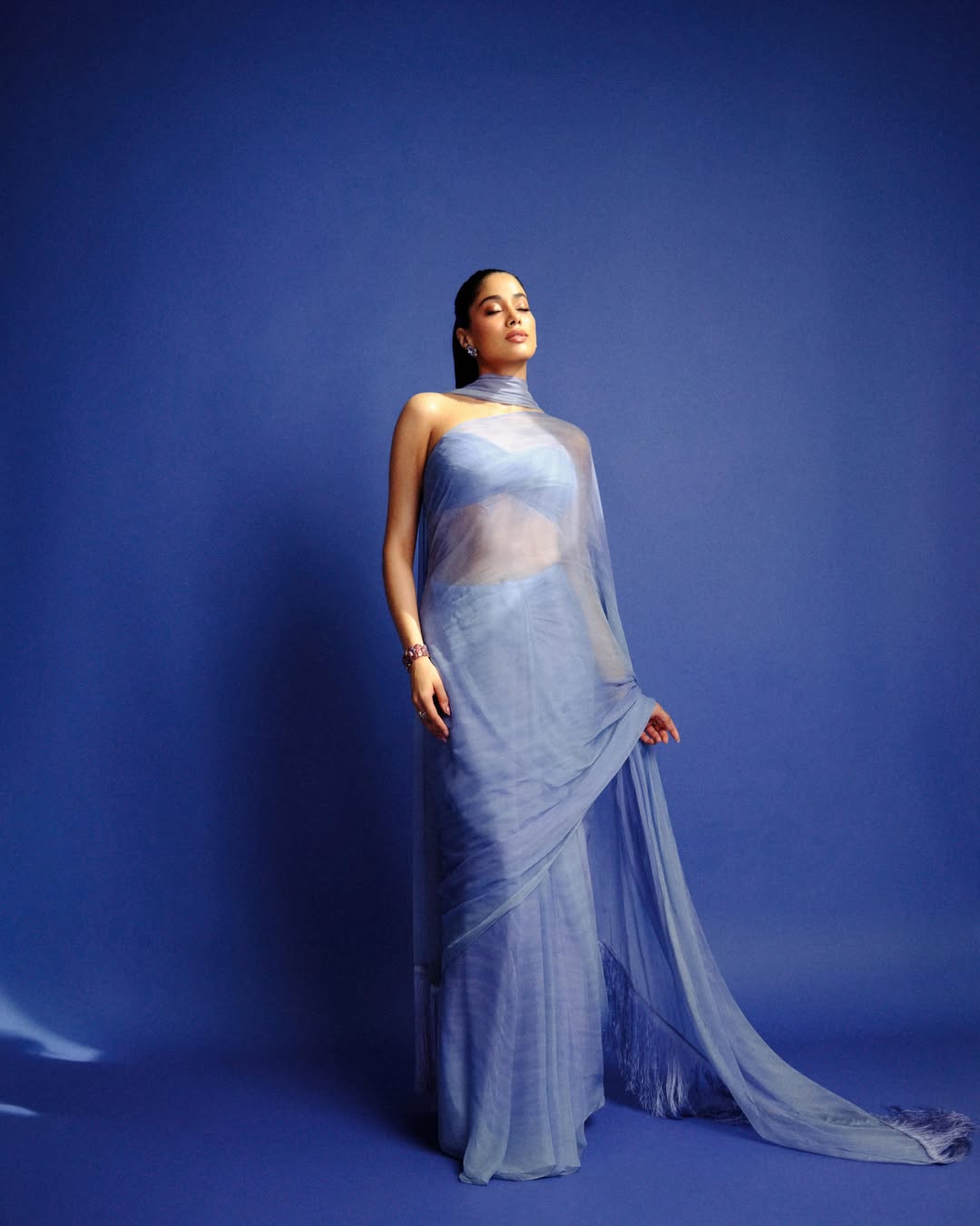 Janhvi Kapoor Shines in Ethereal Blue Studio Portraits