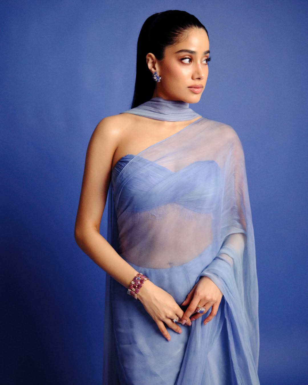 Janhvi Kapoor Shines in Ethereal Blue Studio Portraits