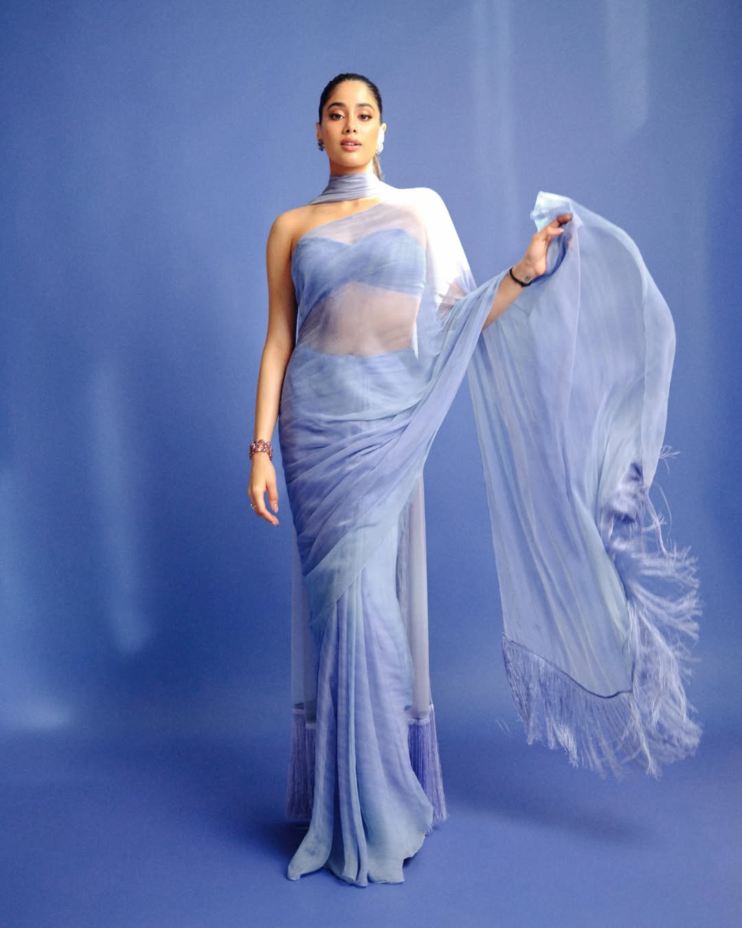 Janhvi Kapoor Shines in Ethereal Blue Studio Portraits
