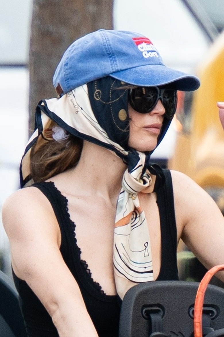 Jennifer Lawrence enjoys a leisurely bicycle ride through the charming streets of New York City.