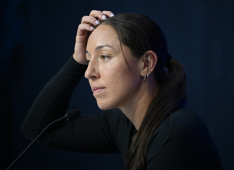 Jessica Pegula Radiates Elegance at Media Day in New York
