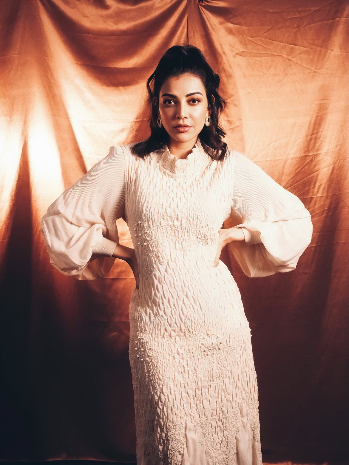 Kajal Aggarwal Redefines Modern Elegance in a Stunning White Ensemble