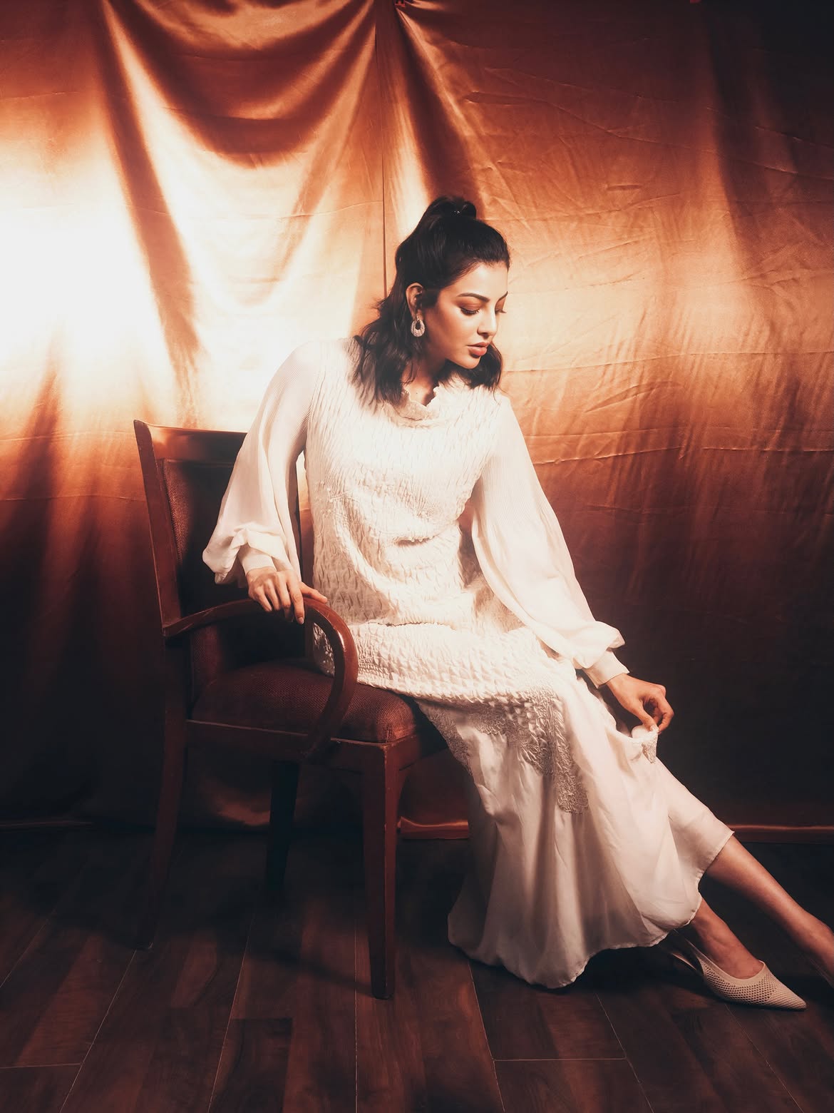 Kajal Aggarwal Redefines Modern Elegance in a Stunning White Ensemble
