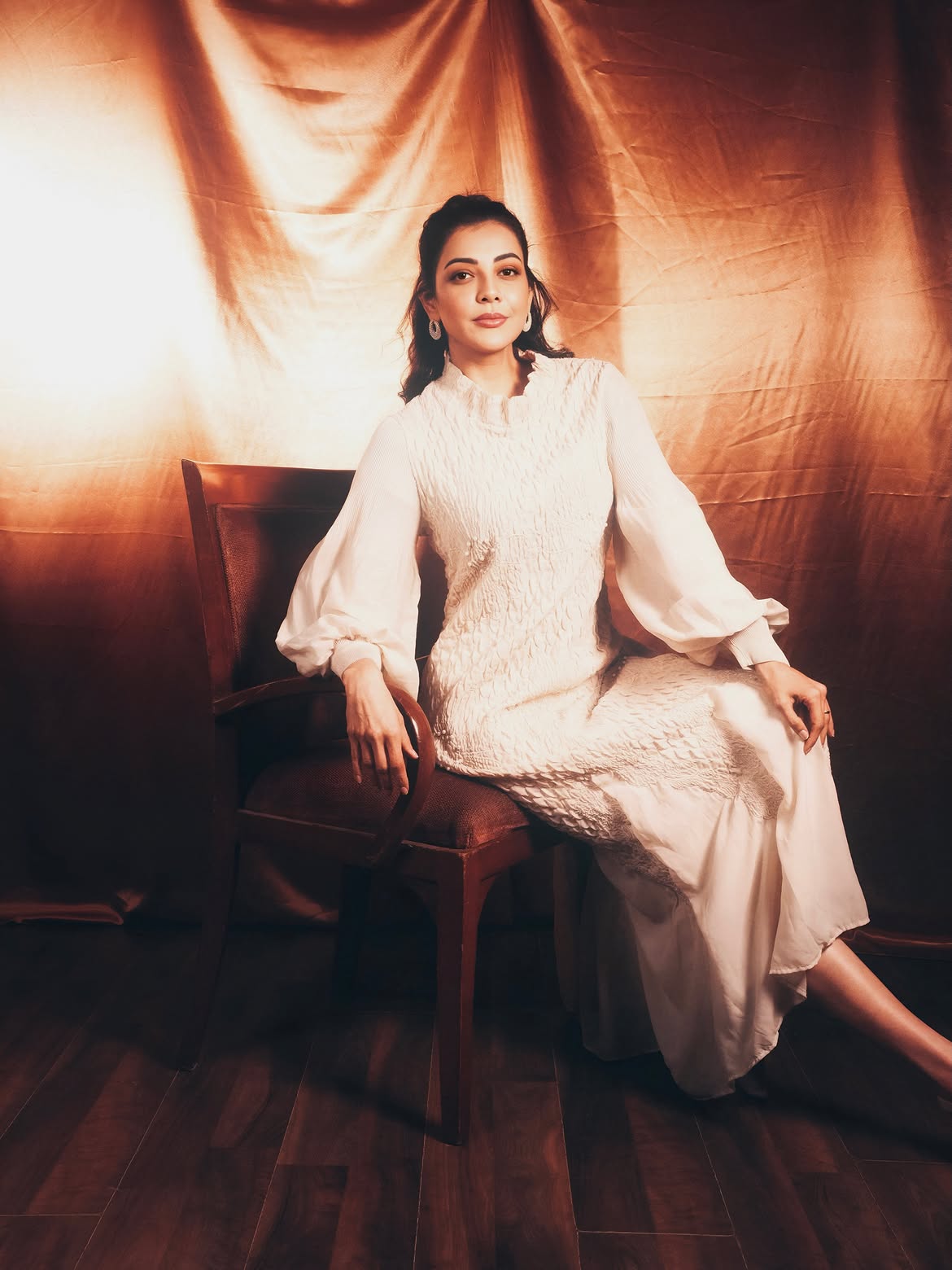 Kajal Aggarwal Redefines Modern Elegance in a Stunning White Ensemble