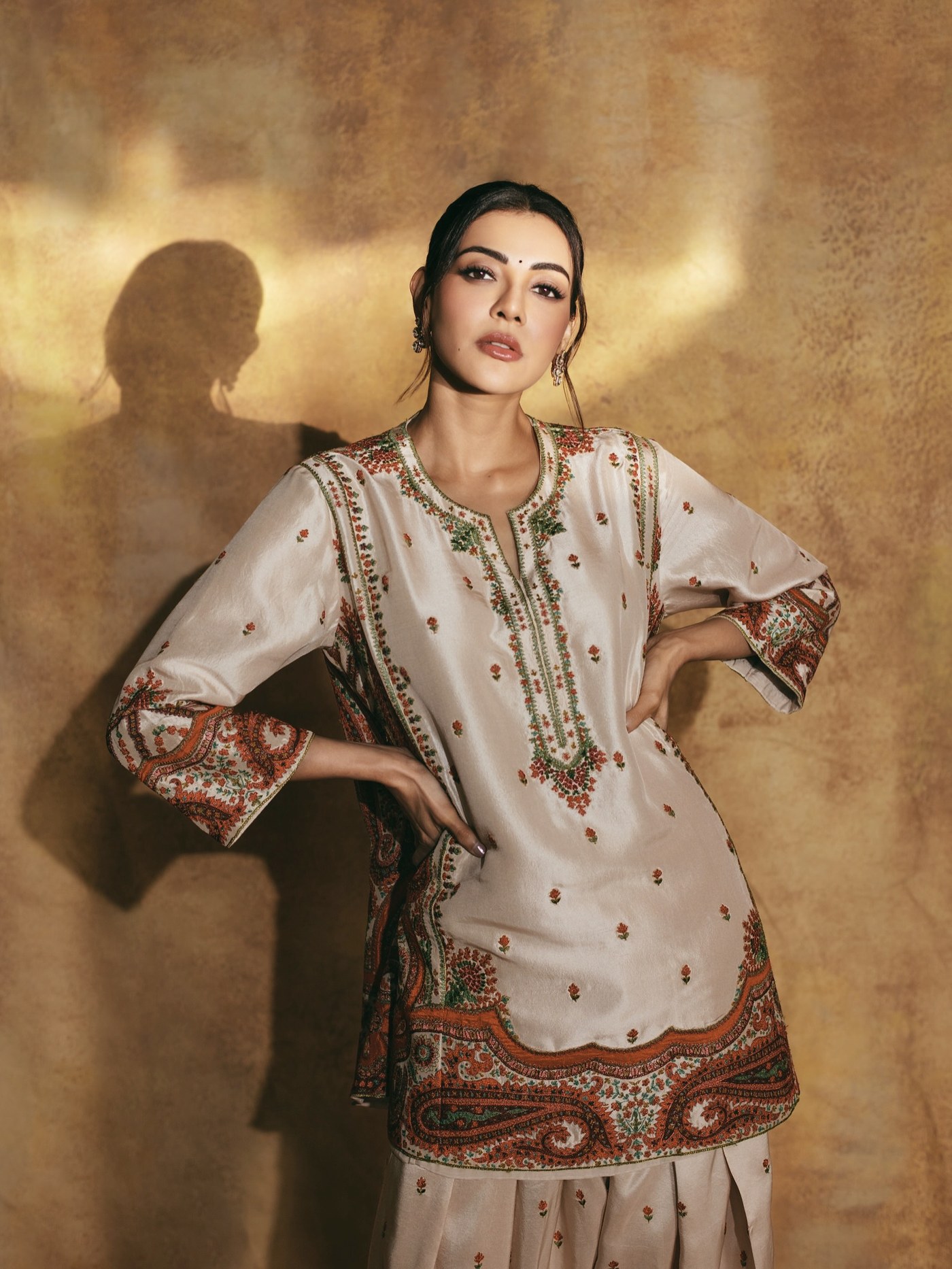 Regal Charm and Effortless Grace: Kajal Aggarwal's Stunning Ethnic Style