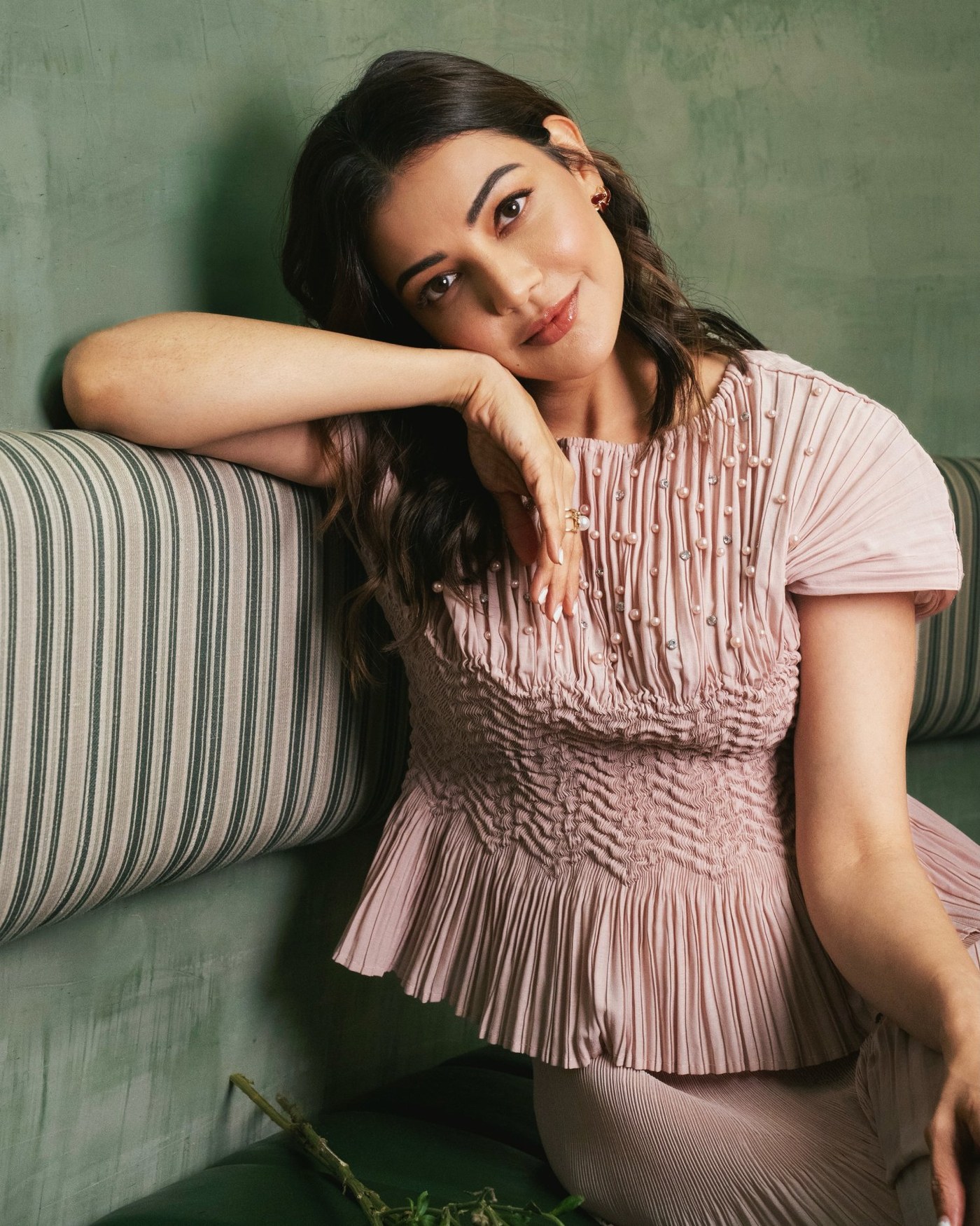 Kajal Aggarwal’s Blush Pink Dream: Effortless Glamour in Every Shade