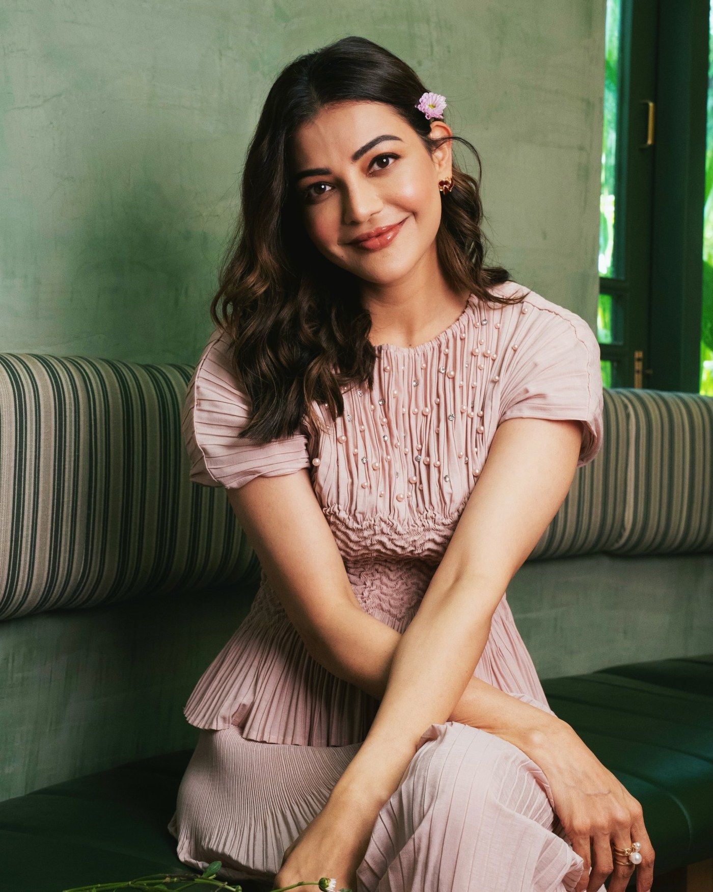 Kajal Aggarwal’s Blush Pink Dream: Effortless Glamour in Every Shade