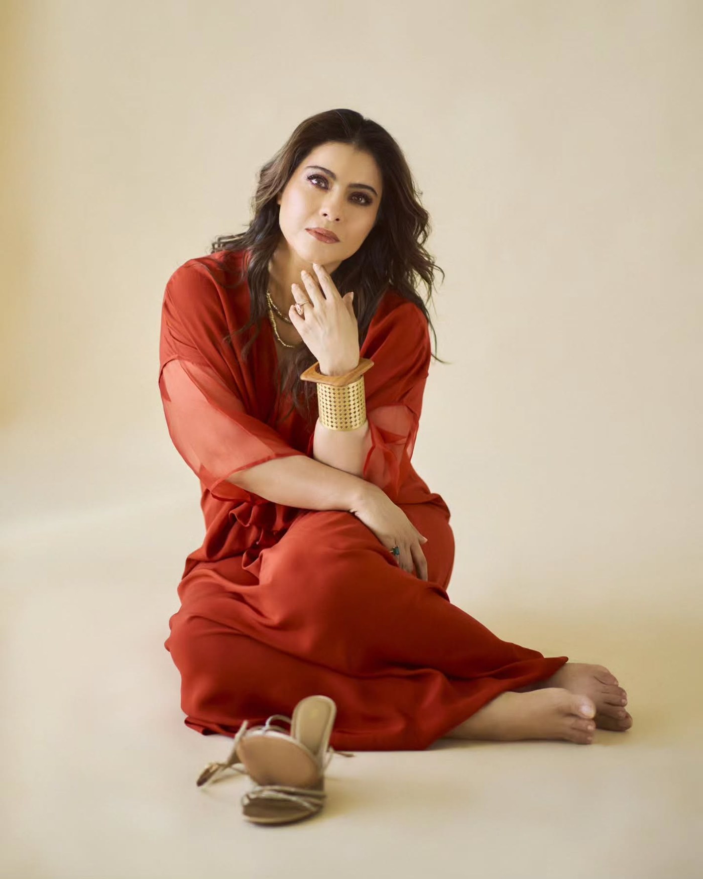 Kajol's Effortless Elegance in Red: Capturing Monsoon Magic on Instagram
