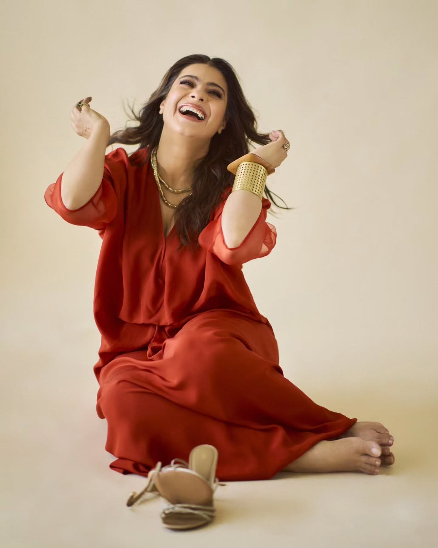 Kajol's Effortless Elegance in Red: Capturing Monsoon Magic on Instagram