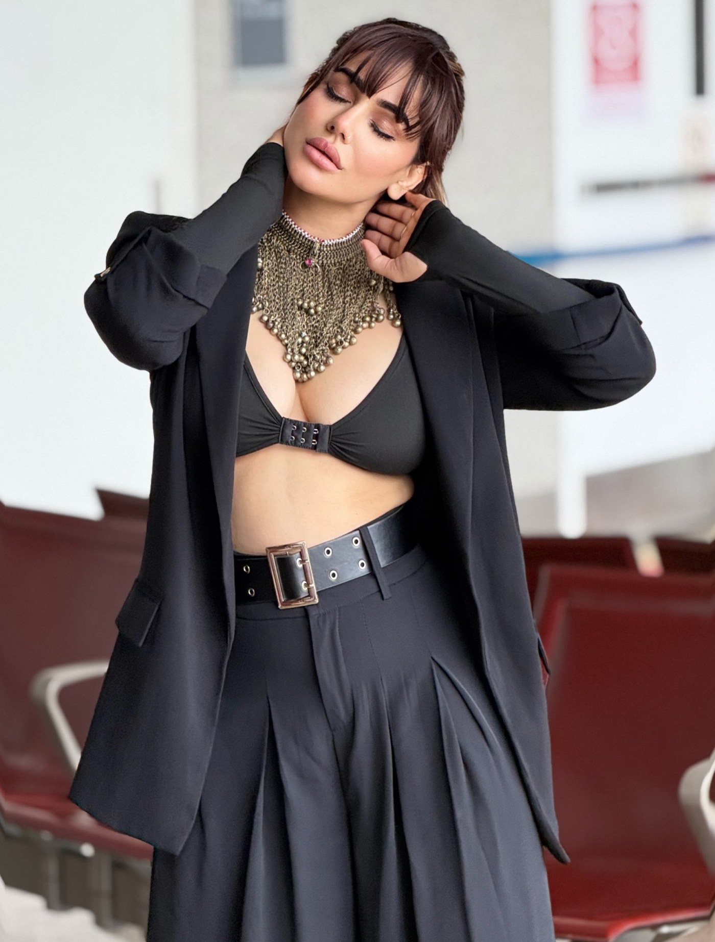Kangna Sharma Owns Power Dressing in a Daring All-Black Ensemble