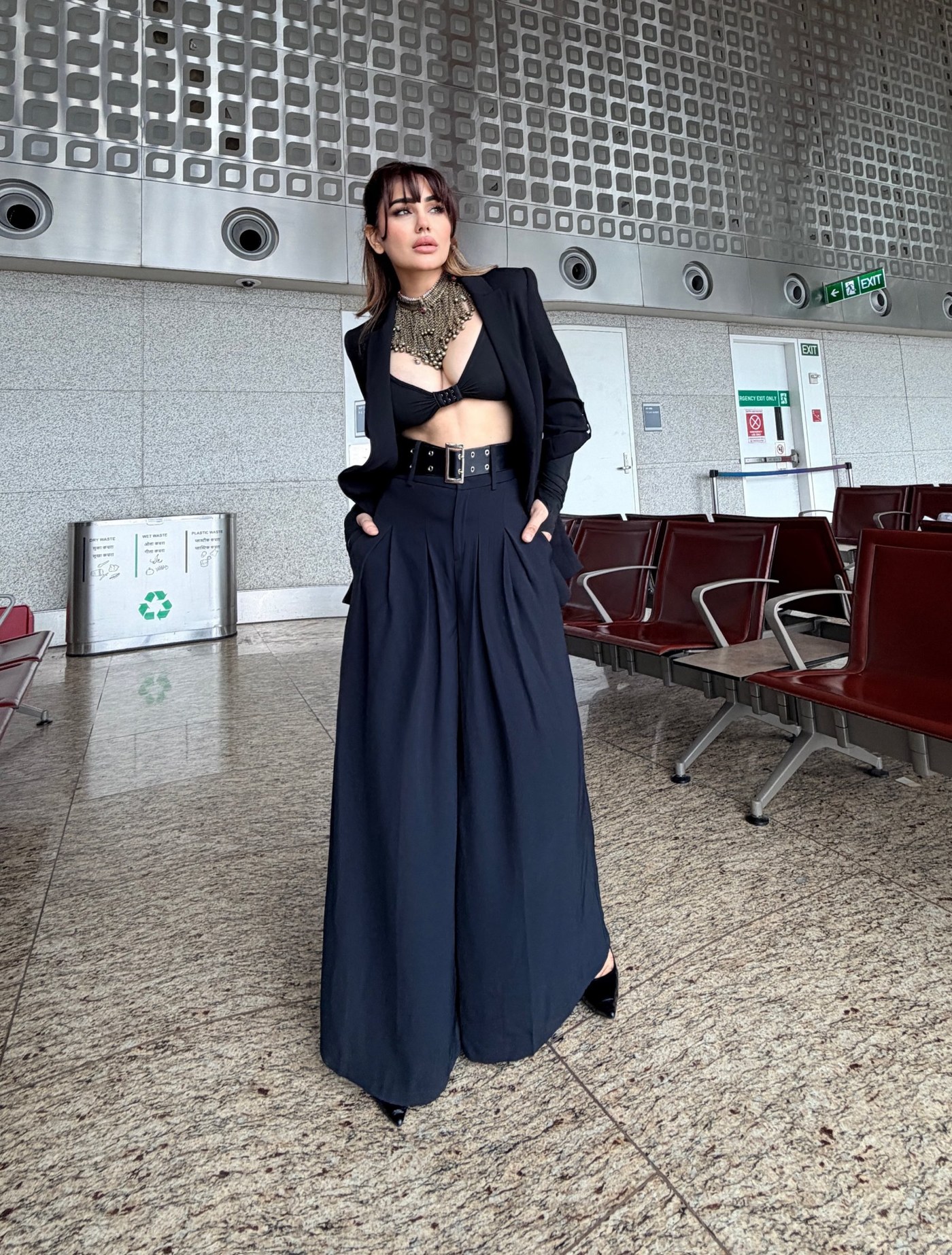 Kangna Sharma Owns Power Dressing in a Daring All-Black Ensemble