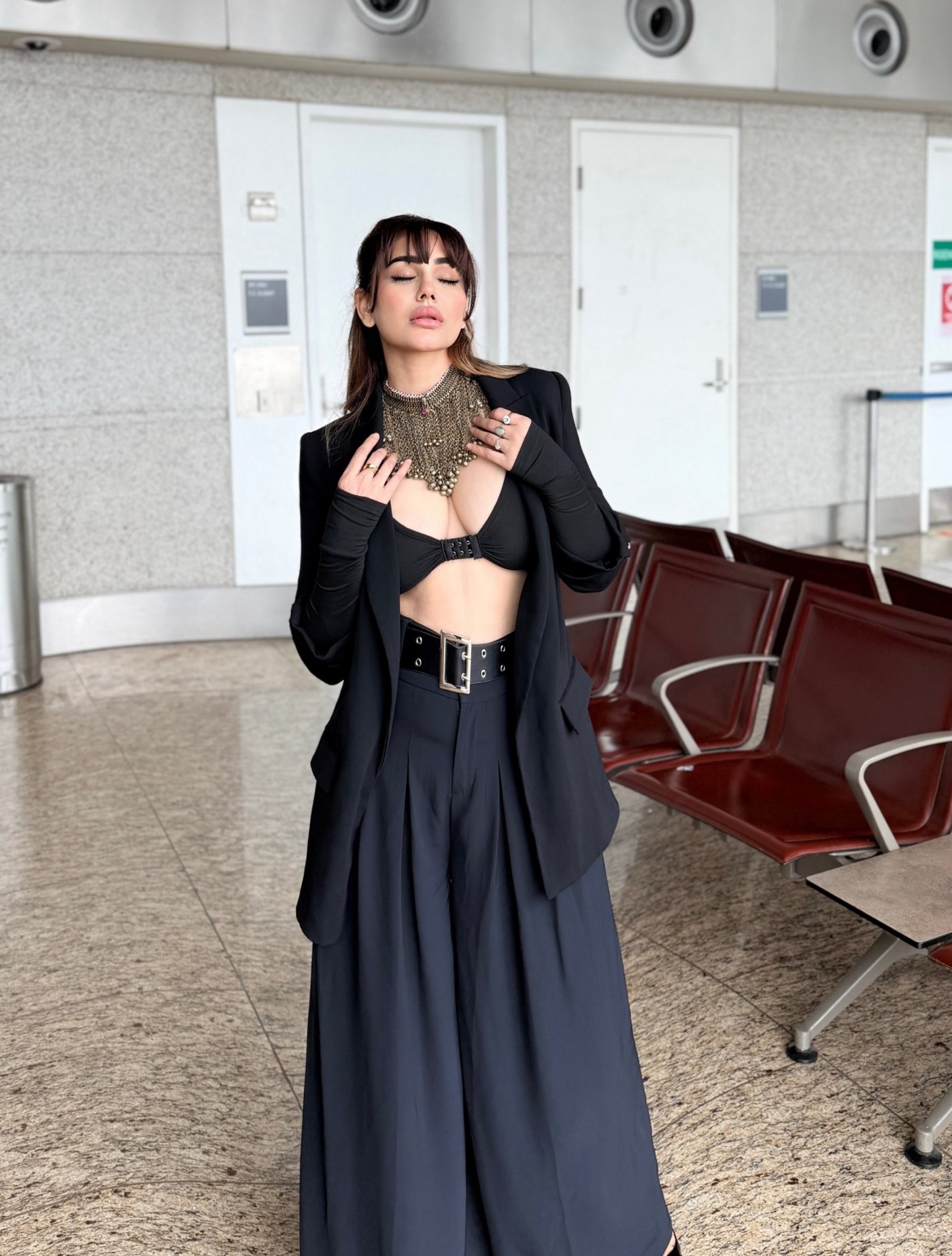 Kangna Sharma Owns Power Dressing in a Daring All-Black Ensemble