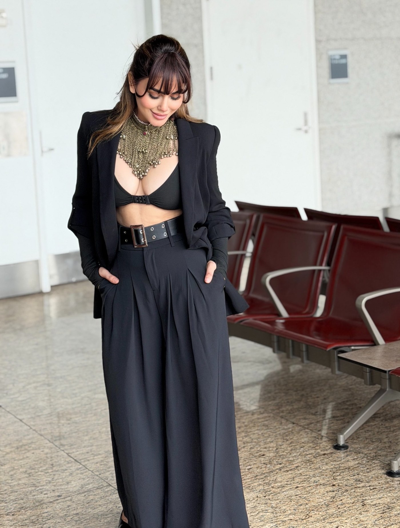 Kangna Sharma Owns Power Dressing in a Daring All-Black Ensemble