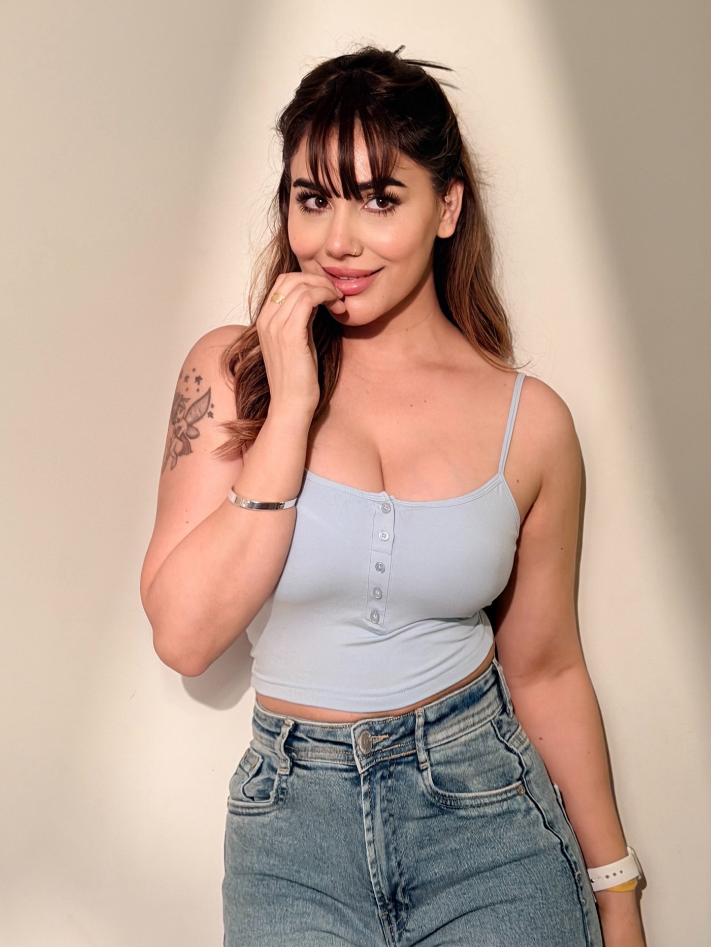 Pale Blue and Denim: Kangna Sharma’s Casual Style Review