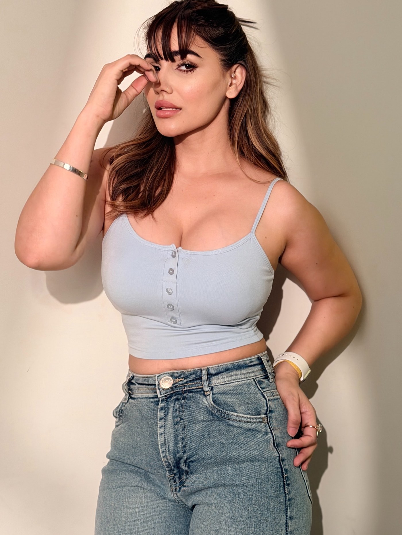 Pale Blue and Denim: Kangna Sharma’s Casual Style Review