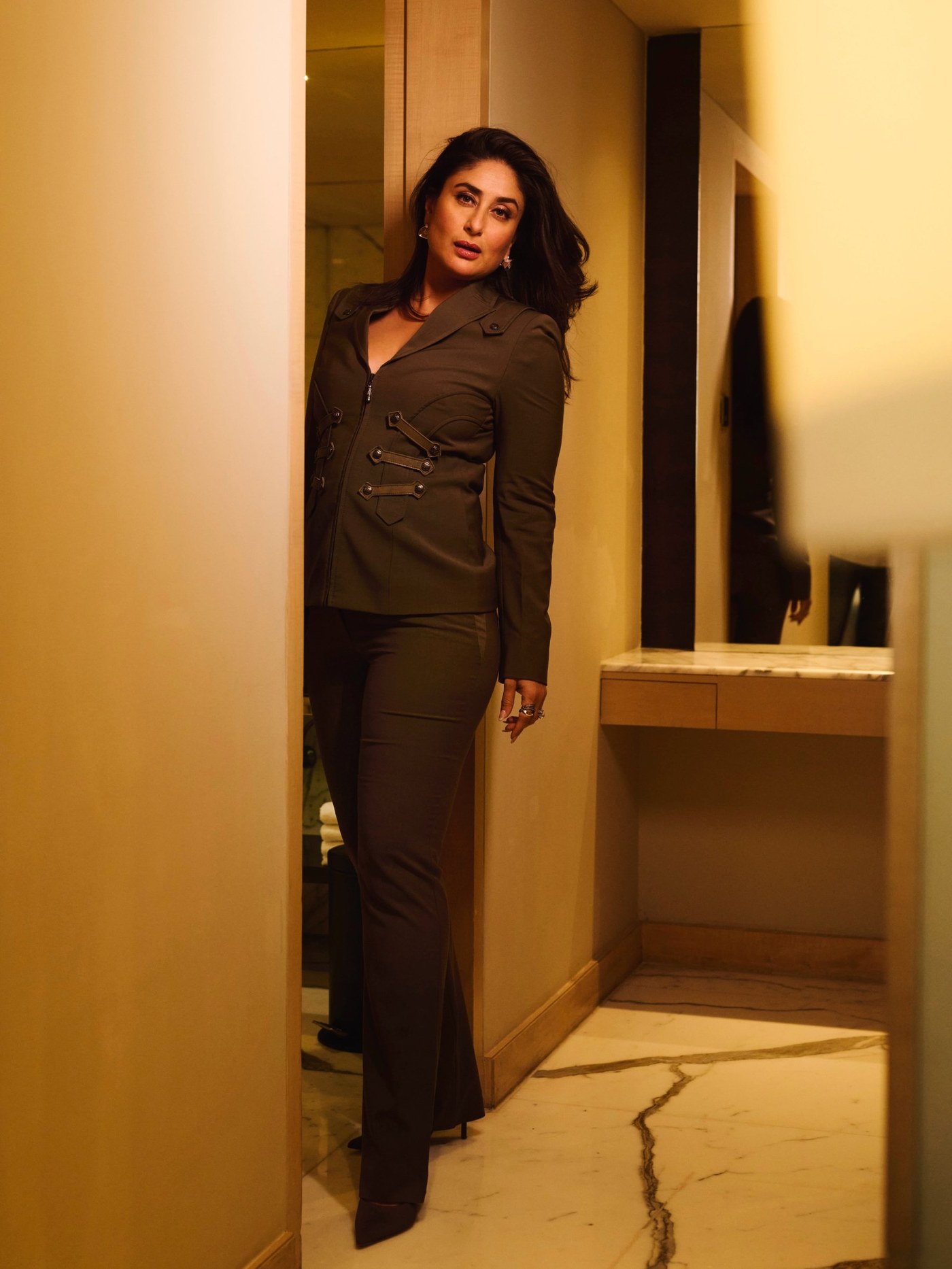 Kareena Kapoor Owns Power Dressing with Earthy Tones and Effortless Chic