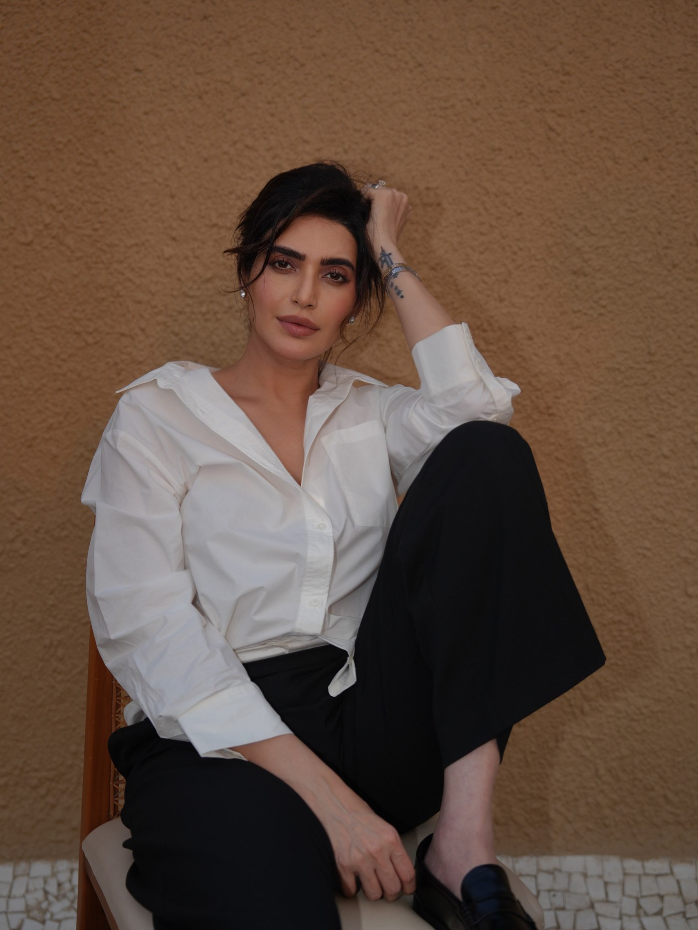 Karishma Tanna Owns the Monochrome Magic in Effortlessly Chic Styling