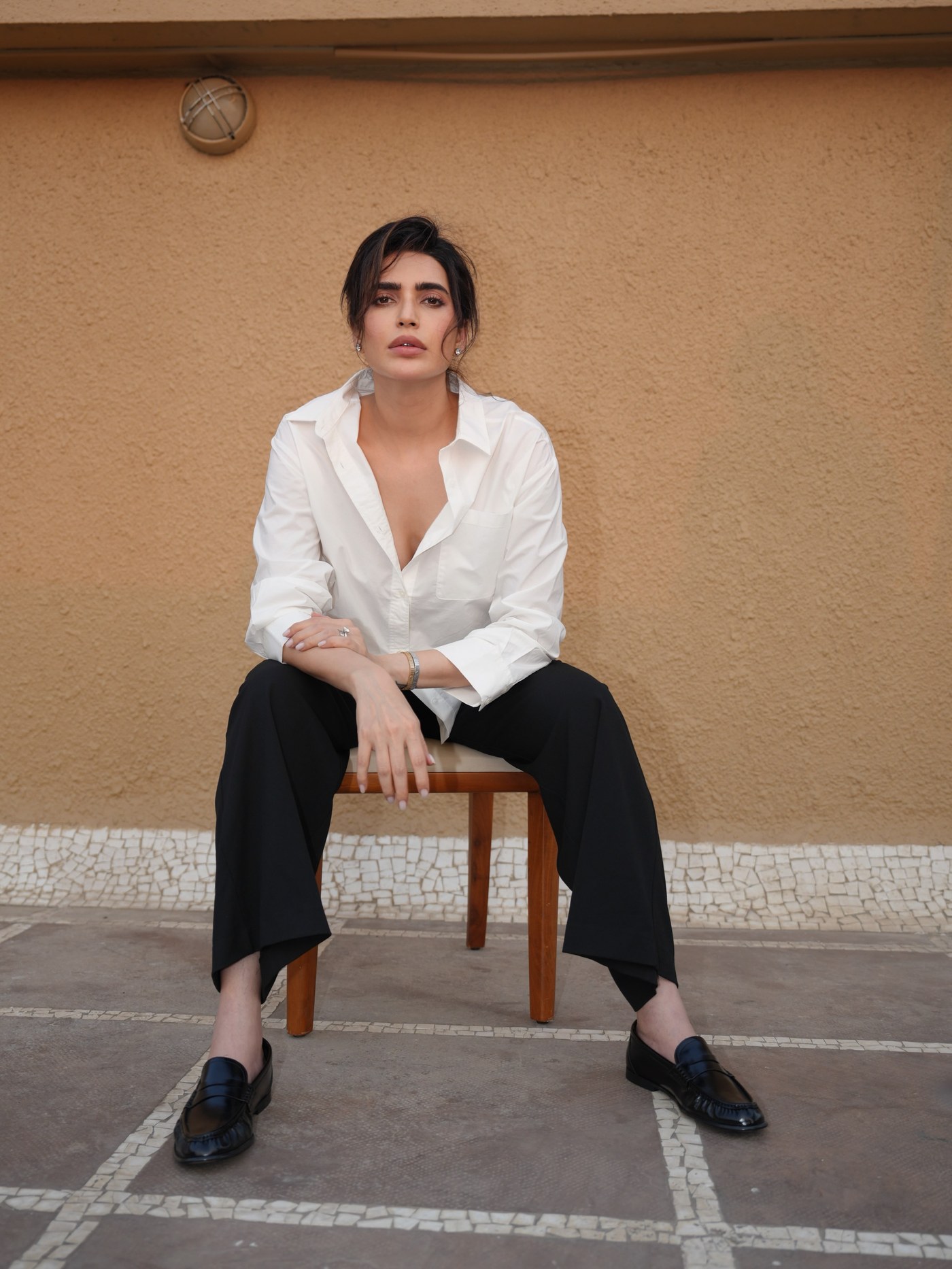 Karishma Tanna Owns the Monochrome Magic in Effortlessly Chic Styling