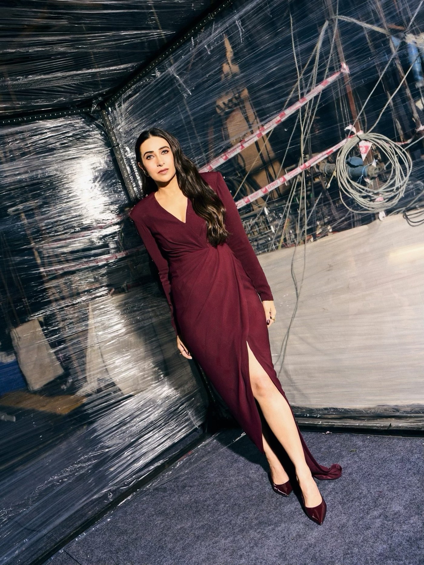 Karisma Kapoor's Regal Burgundy Glow: The Ultimate Style Icon Moment