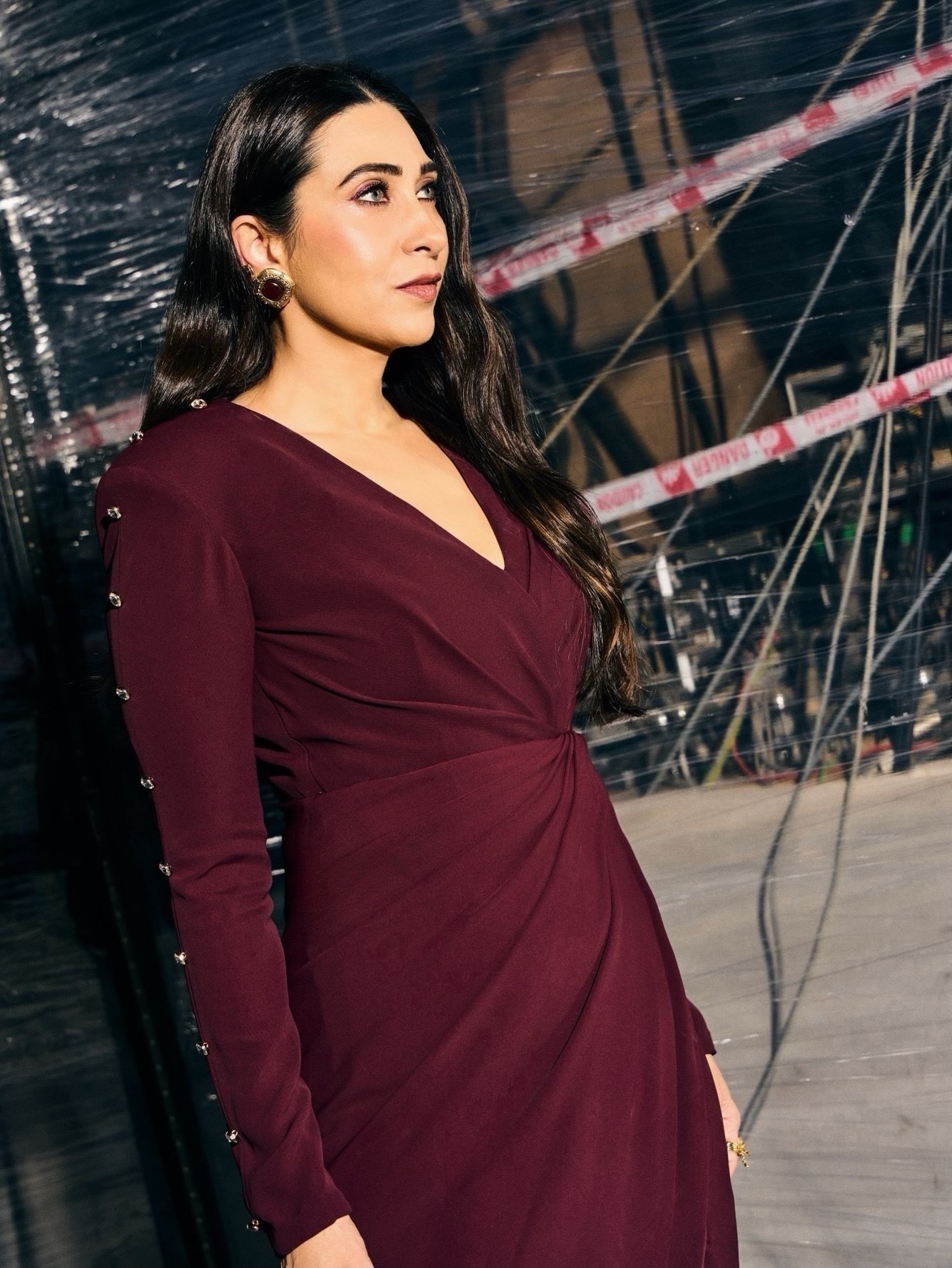 Karisma Kapoor's Regal Burgundy Glow: The Ultimate Style Icon Moment