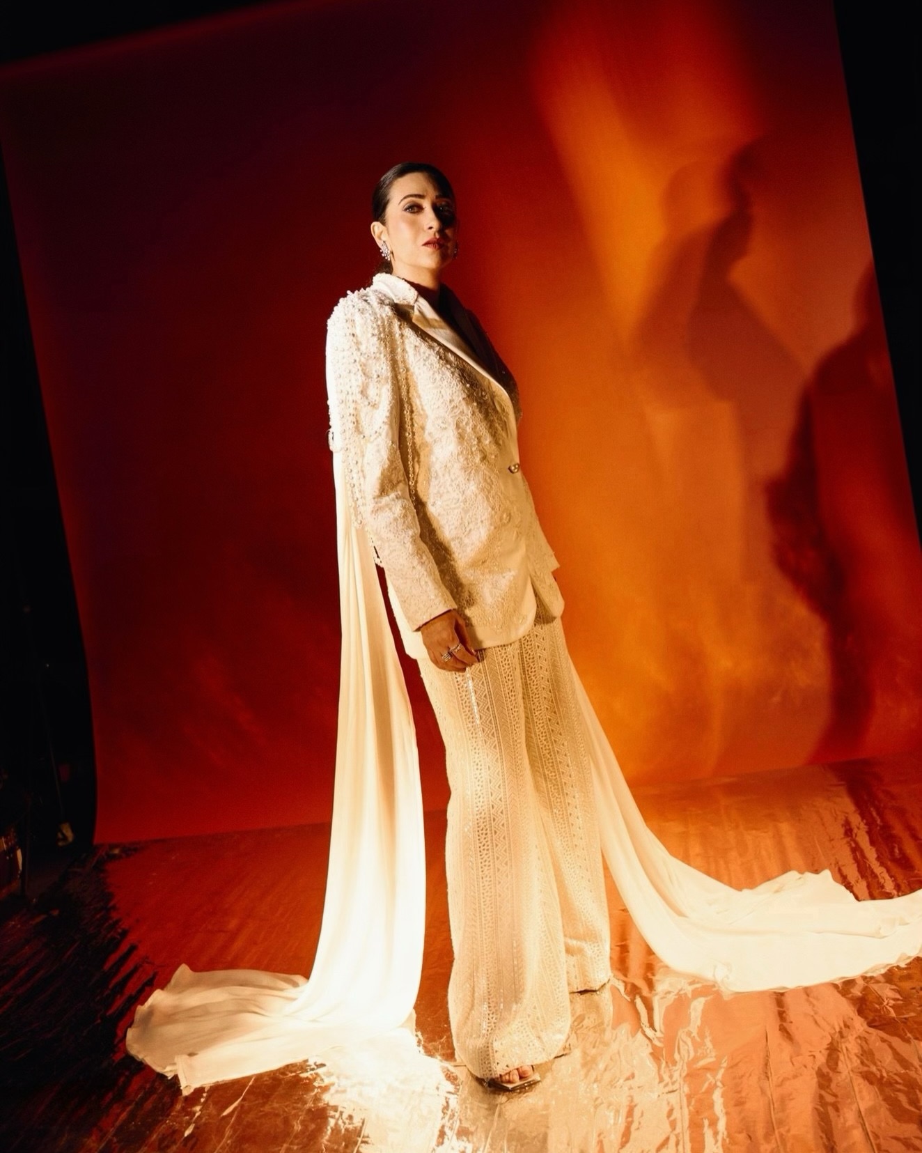 Karisma Kapoor’s Regal White Ensemble Is a Masterclass in Power Dressing