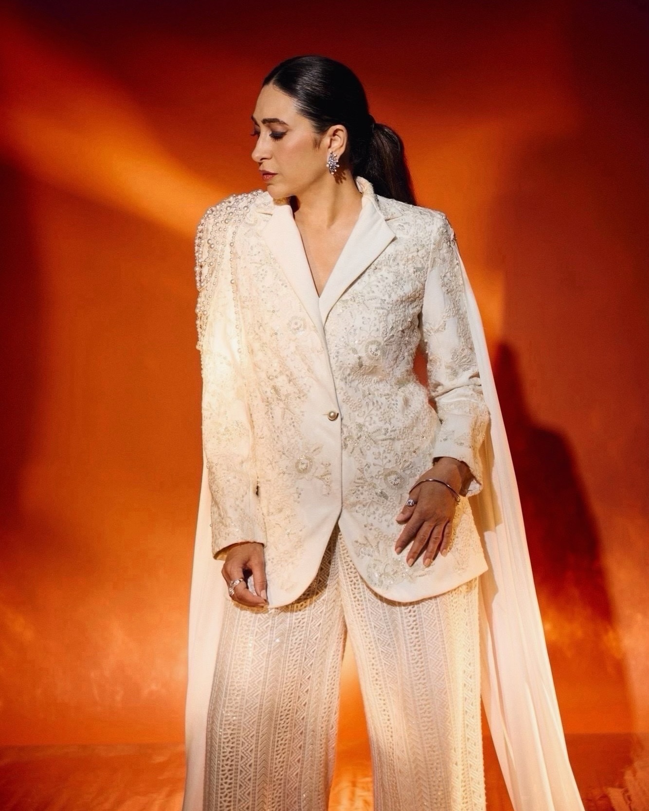 Karisma Kapoor’s Regal White Ensemble Is a Masterclass in Power Dressing