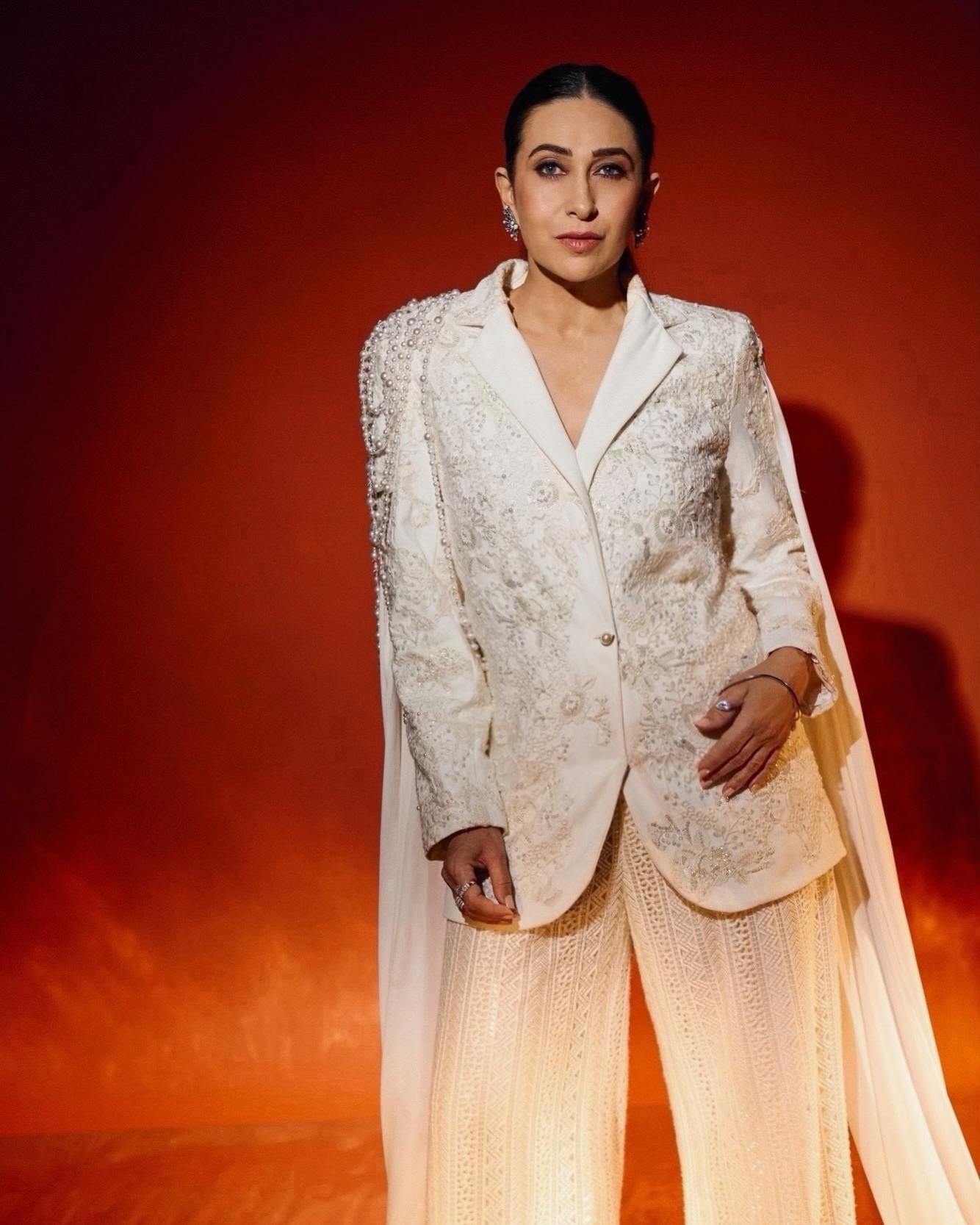 Karisma Kapoor’s Regal White Ensemble Is a Masterclass in Power Dressing