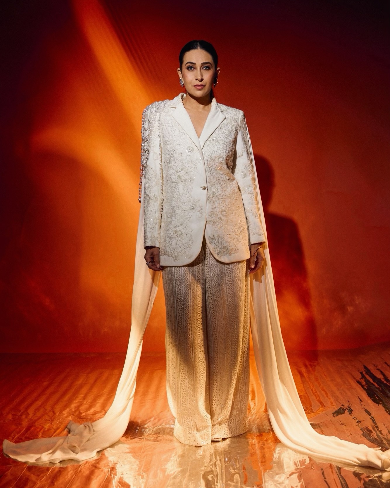 Karisma Kapoor’s Regal White Ensemble Is a Masterclass in Power Dressing