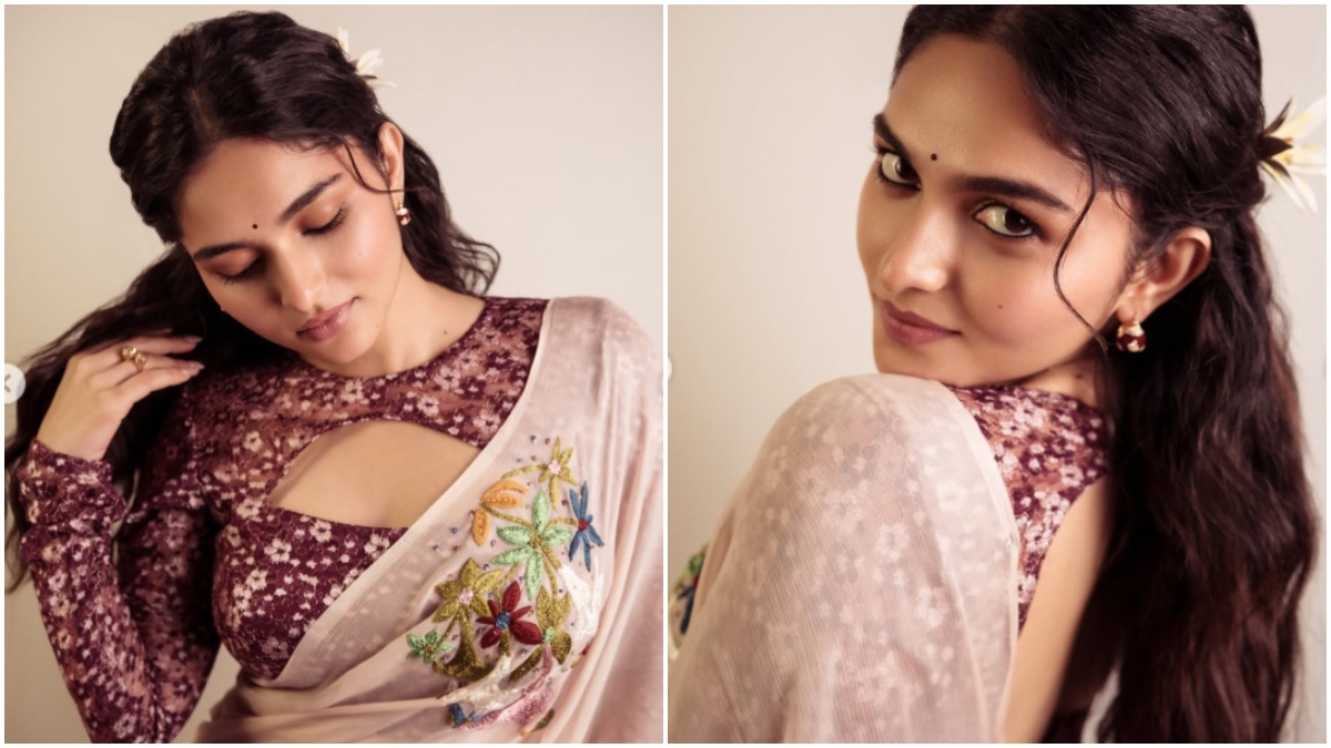 Kayadu Lohar's Stunning Instagram Photos Princess Cut Blouse Look