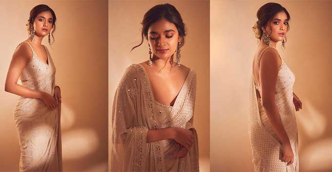 Keerthy Suresh Dasara Movie Promos Photos Fashion Gallery