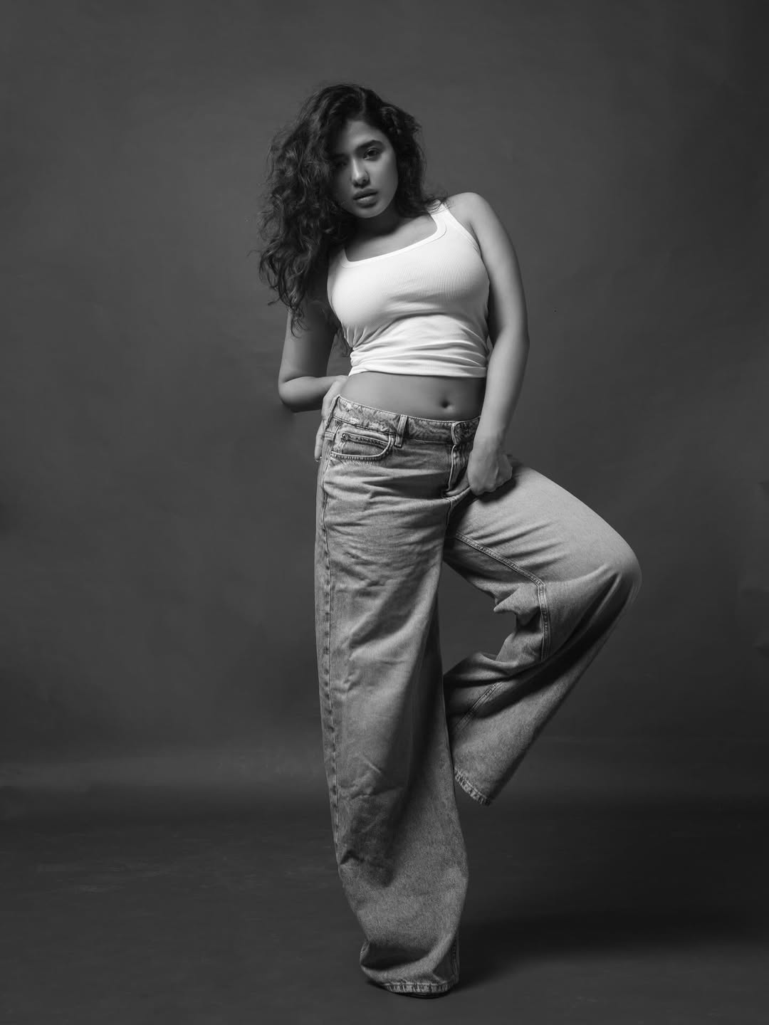 Ketika Sharma Glamour Photos Black and White Stunning Looks