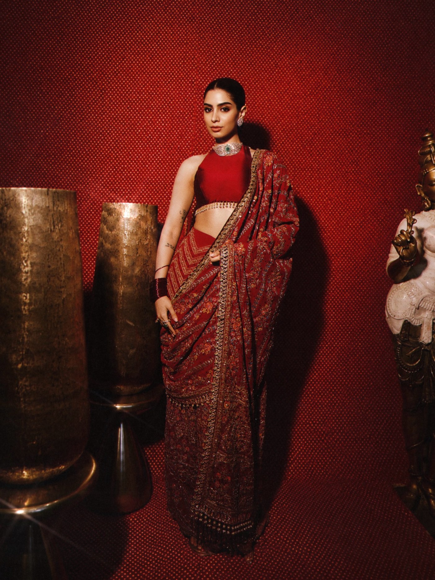Khushi Kapoor's Festive Statement in Manish Malhotra Couture