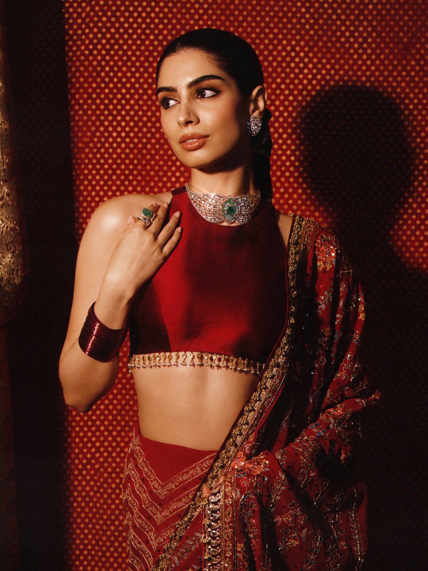 Khushi Kapoor's Festive Statement in Manish Malhotra Couture