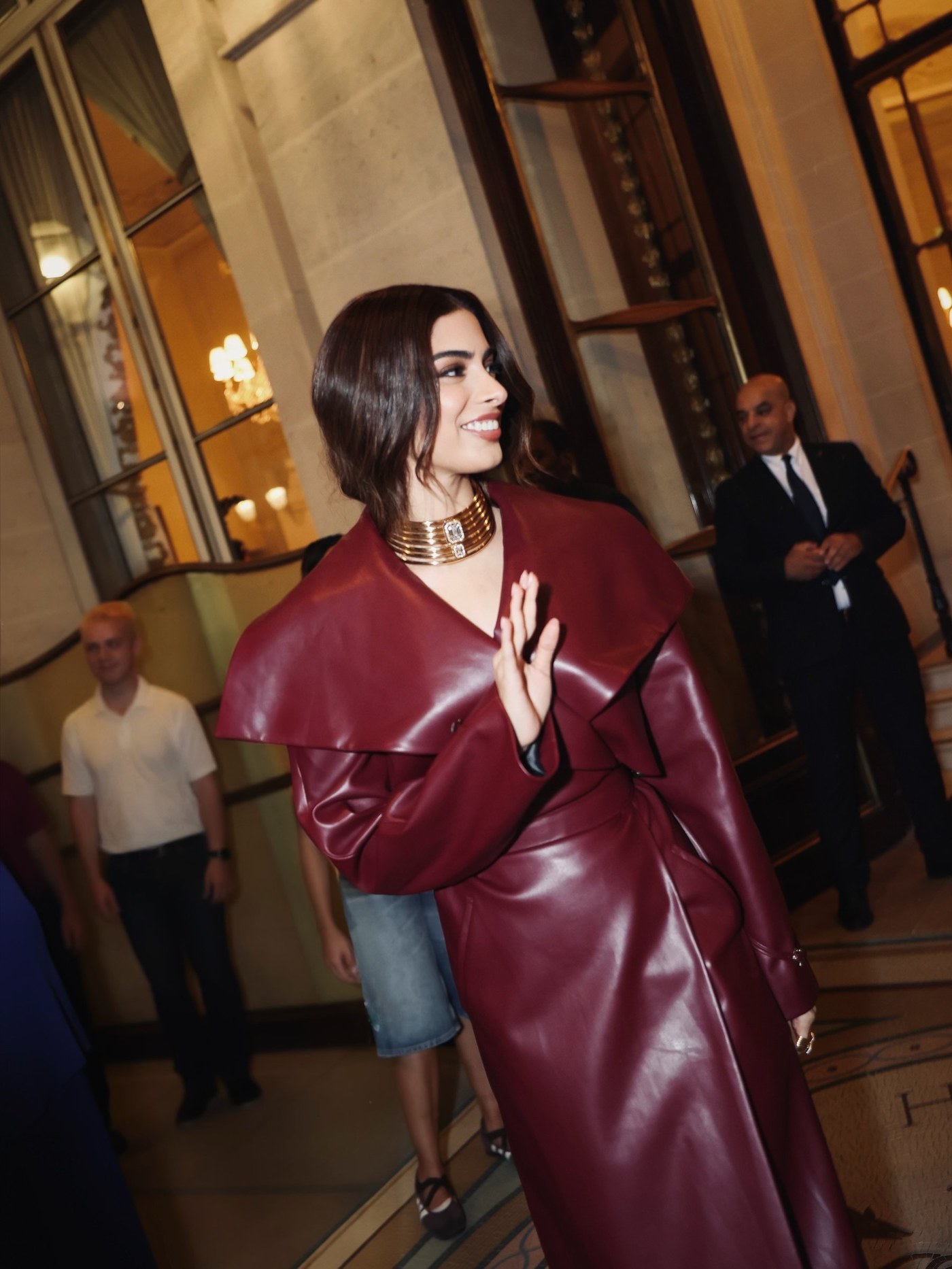 Burgundy Power Move: Khushi Kapoor's Bold Fashion Moment