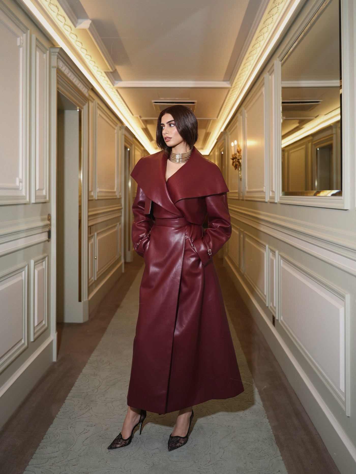Burgundy Power Move: Khushi Kapoor's Bold Fashion Moment