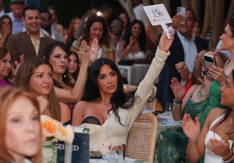 Kim Kardashian Captures the Spotlight at Hollywood's Elite Soiree