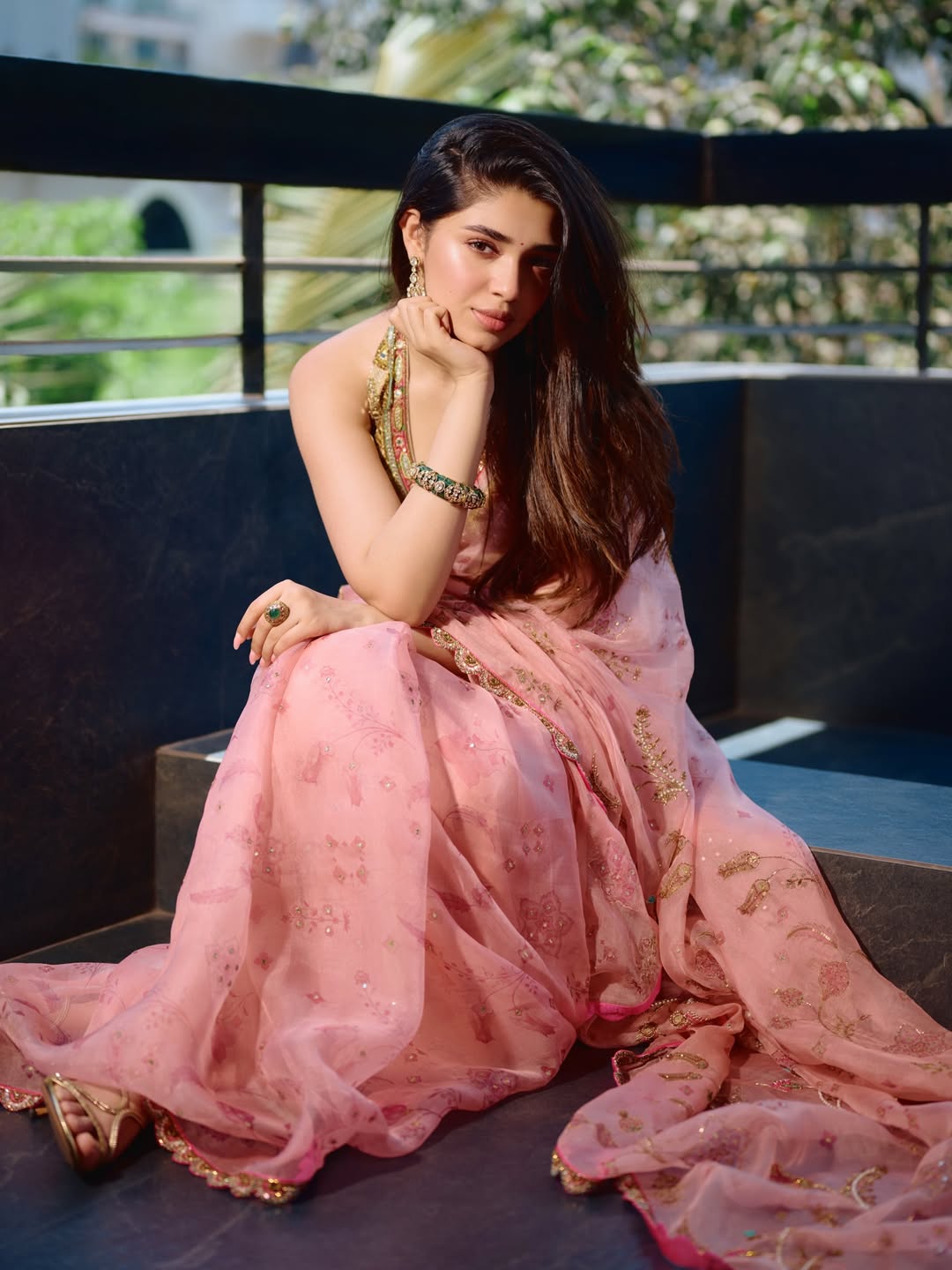 Krithi Shetty's Stunning Pink & Gold Glamour