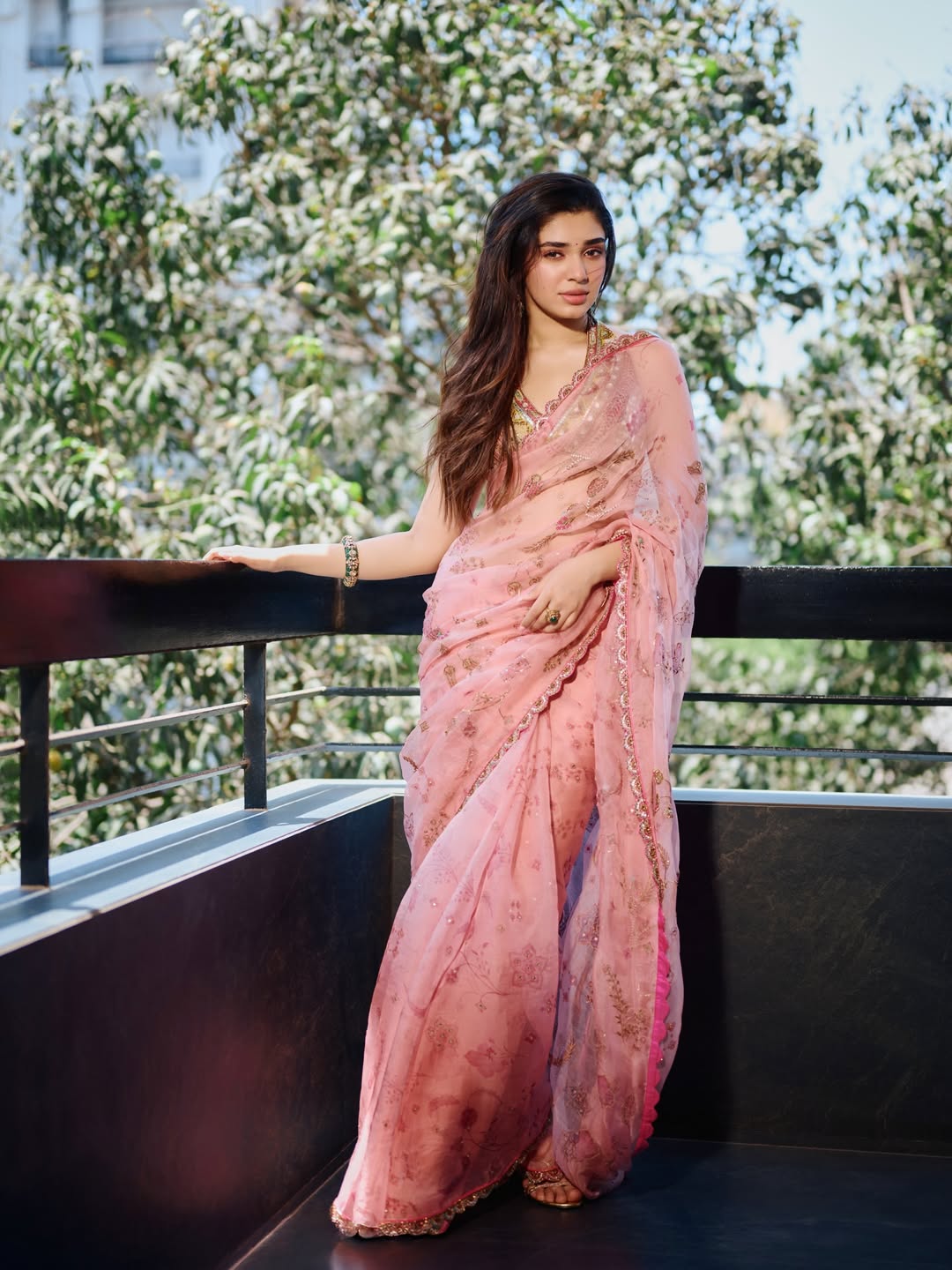 Krithi Shetty's Stunning Pink & Gold Glamour