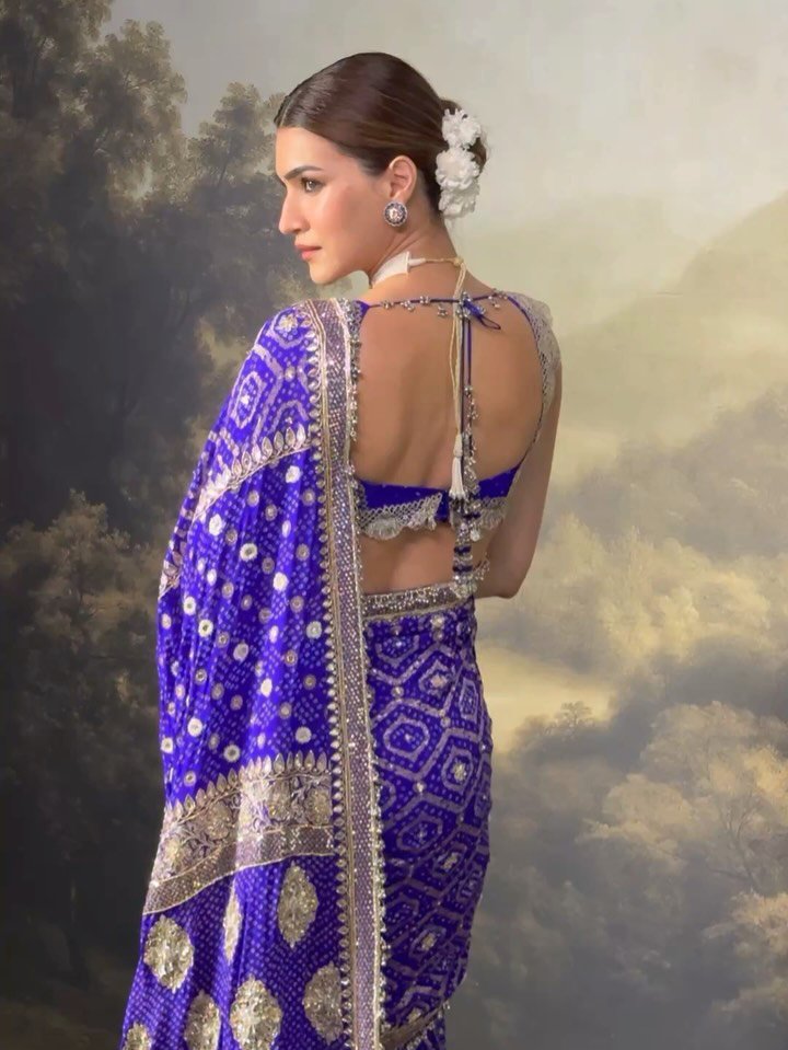 Manish Malhotra Bandhani Saree Sets the Tone for Festive Season