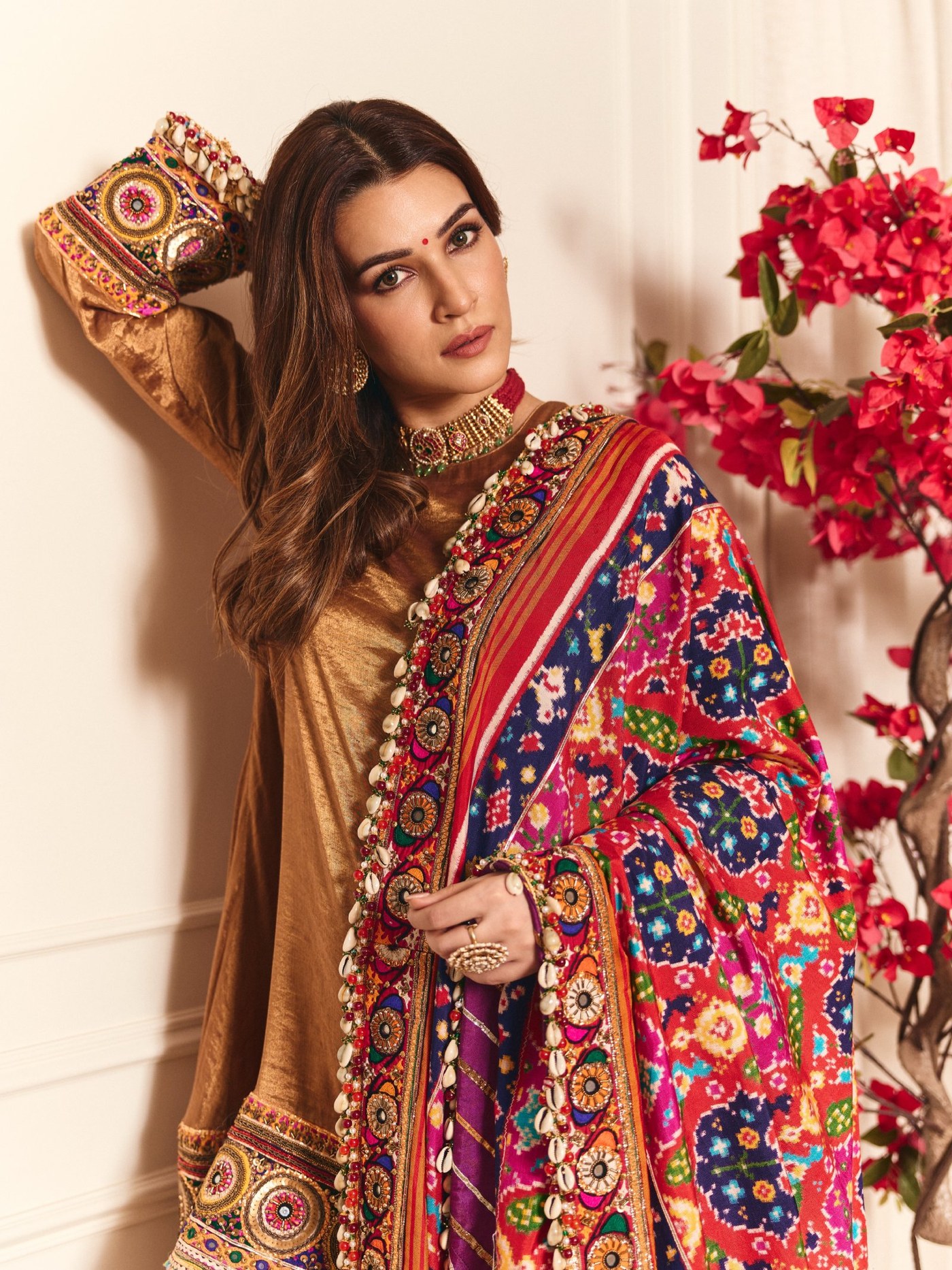 Kriti Sanon's Rich Textile Play for Festive Occasions