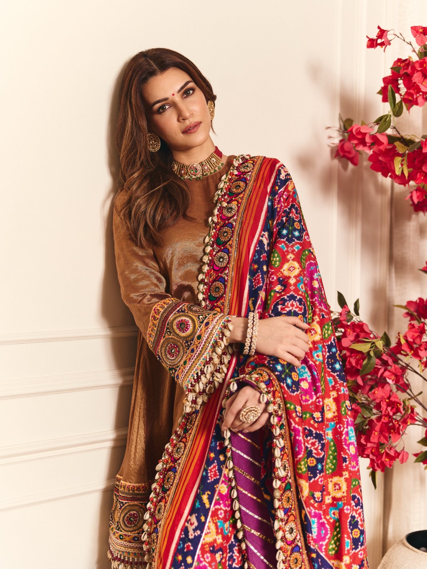 Kriti Sanon's Rich Textile Play for Festive Occasions