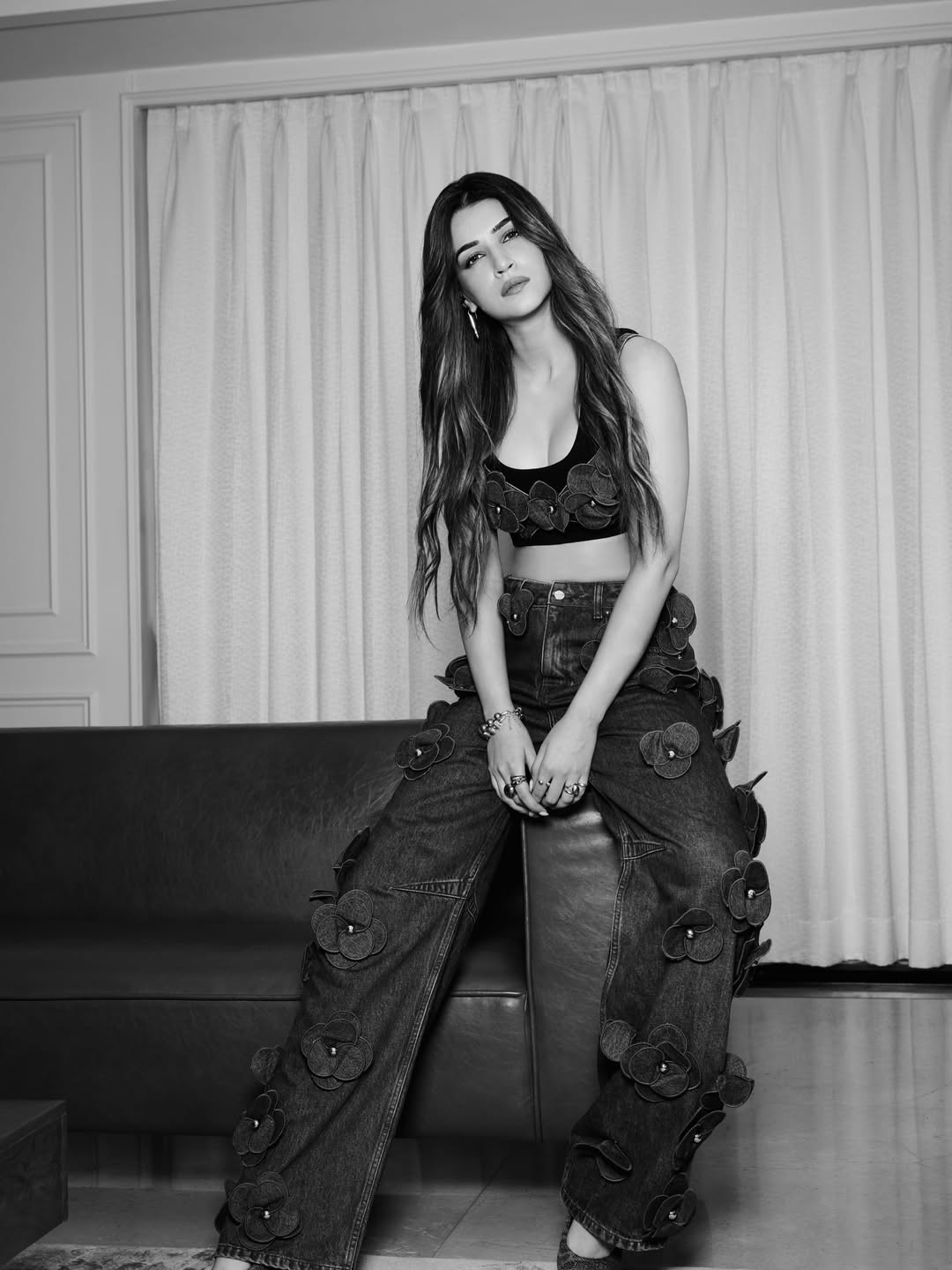 Kriti Sanon’s Chic Style Journey: From Denim Dreams to Coral Glamour