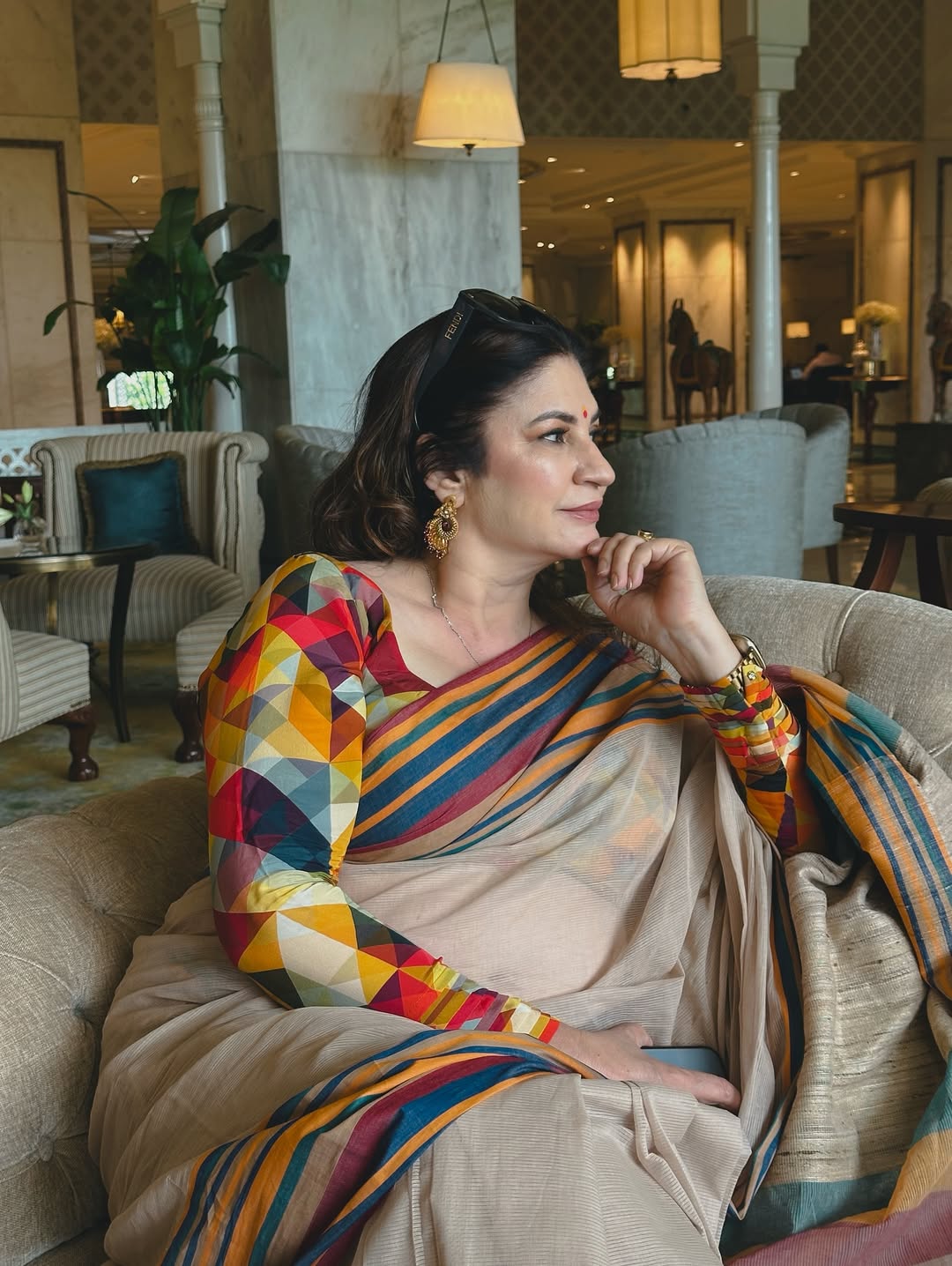 Kunickaa Sadanand Stuns in Effortlessly Chic Festive Glamour