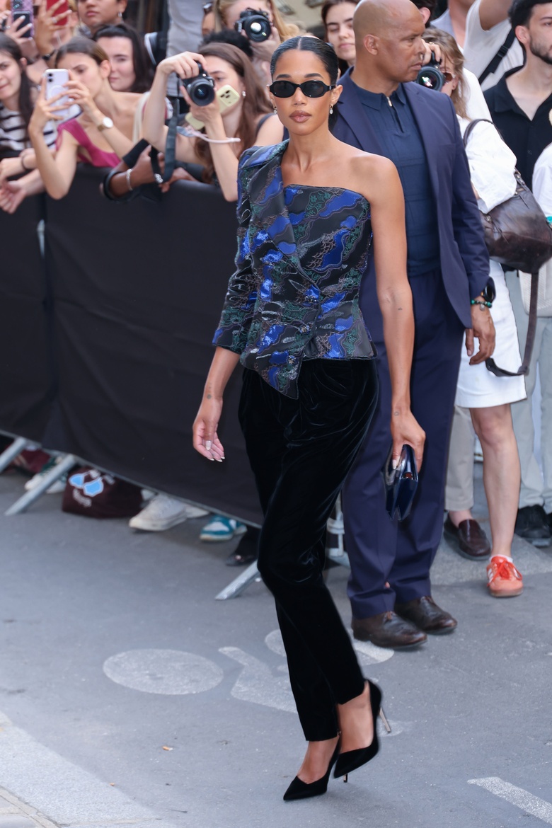 Laura Harrier Steals the Spotlight at Parisian Haute Couture Event